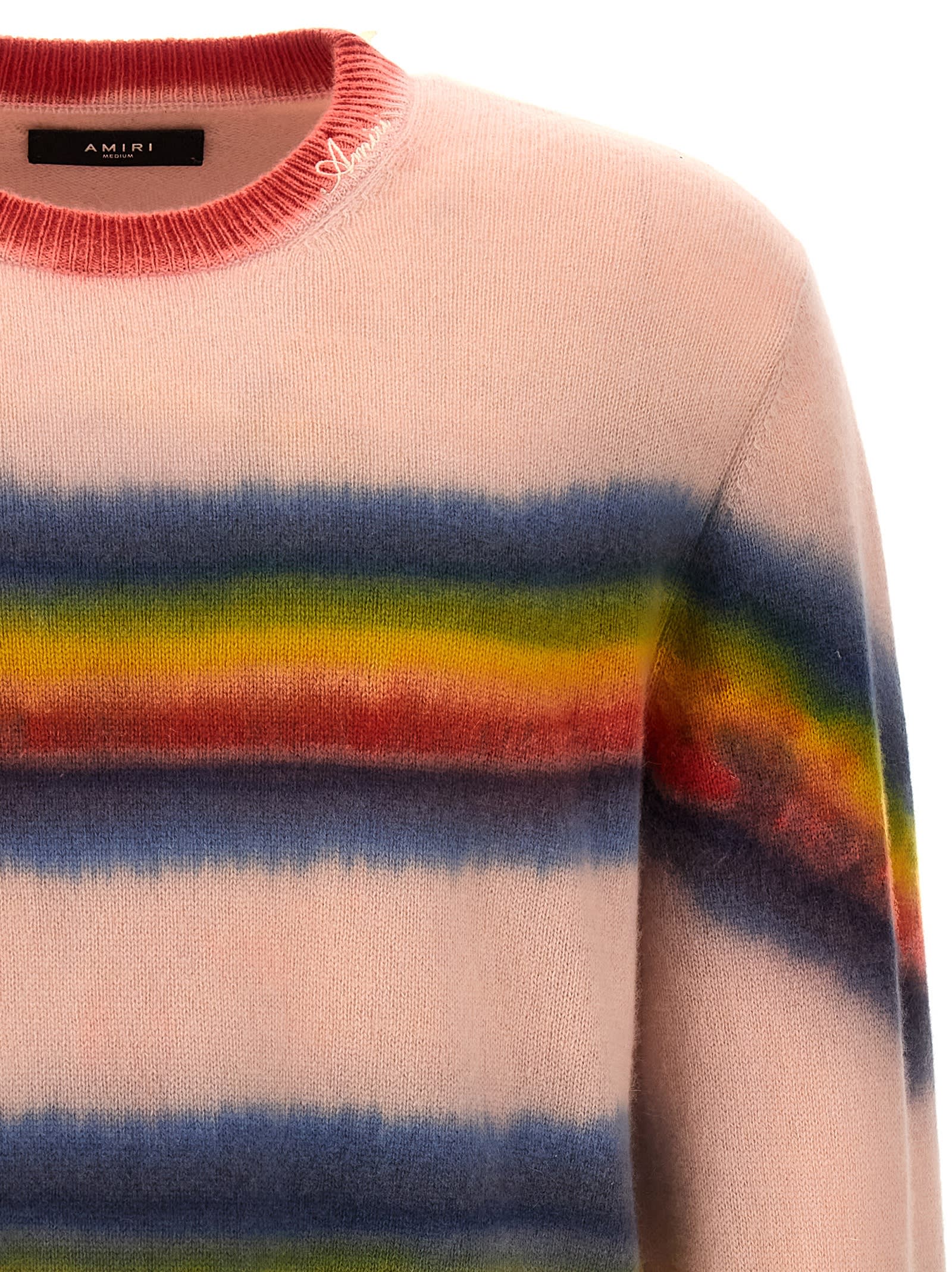 Shop Amiri Rainbow Tie Dye Sweater In Multi