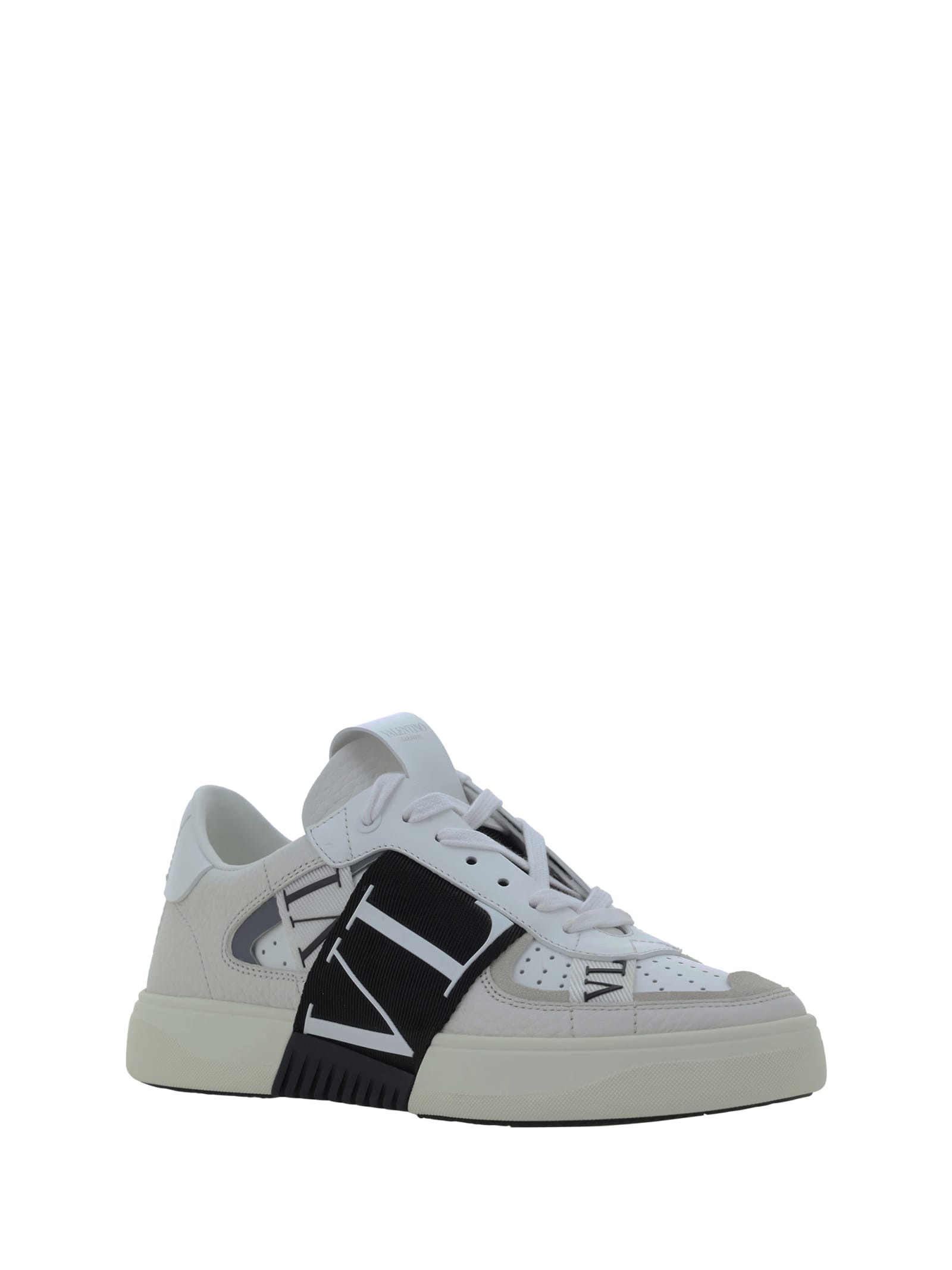 Shop Valentino Garavani Vl7n Sneakers In Bianco/nero-bia/bia/ghiaccio/bia-ne