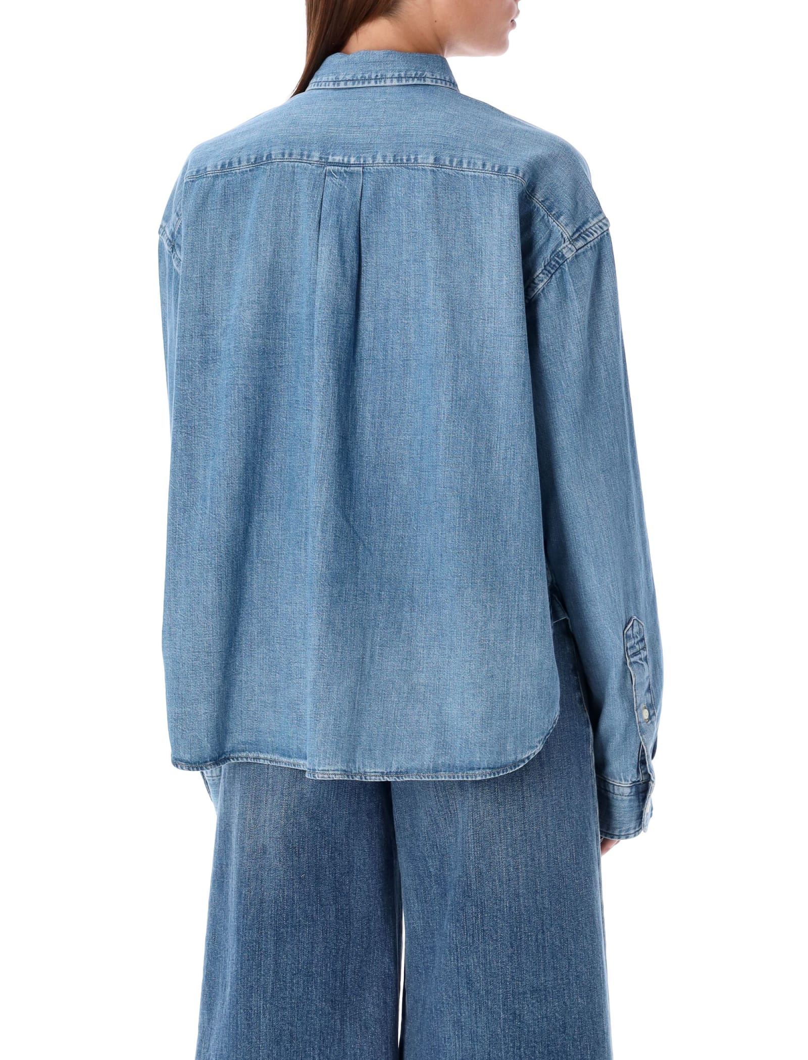 Shop Ralph Lauren Chambray Shirt In Zaia Wash