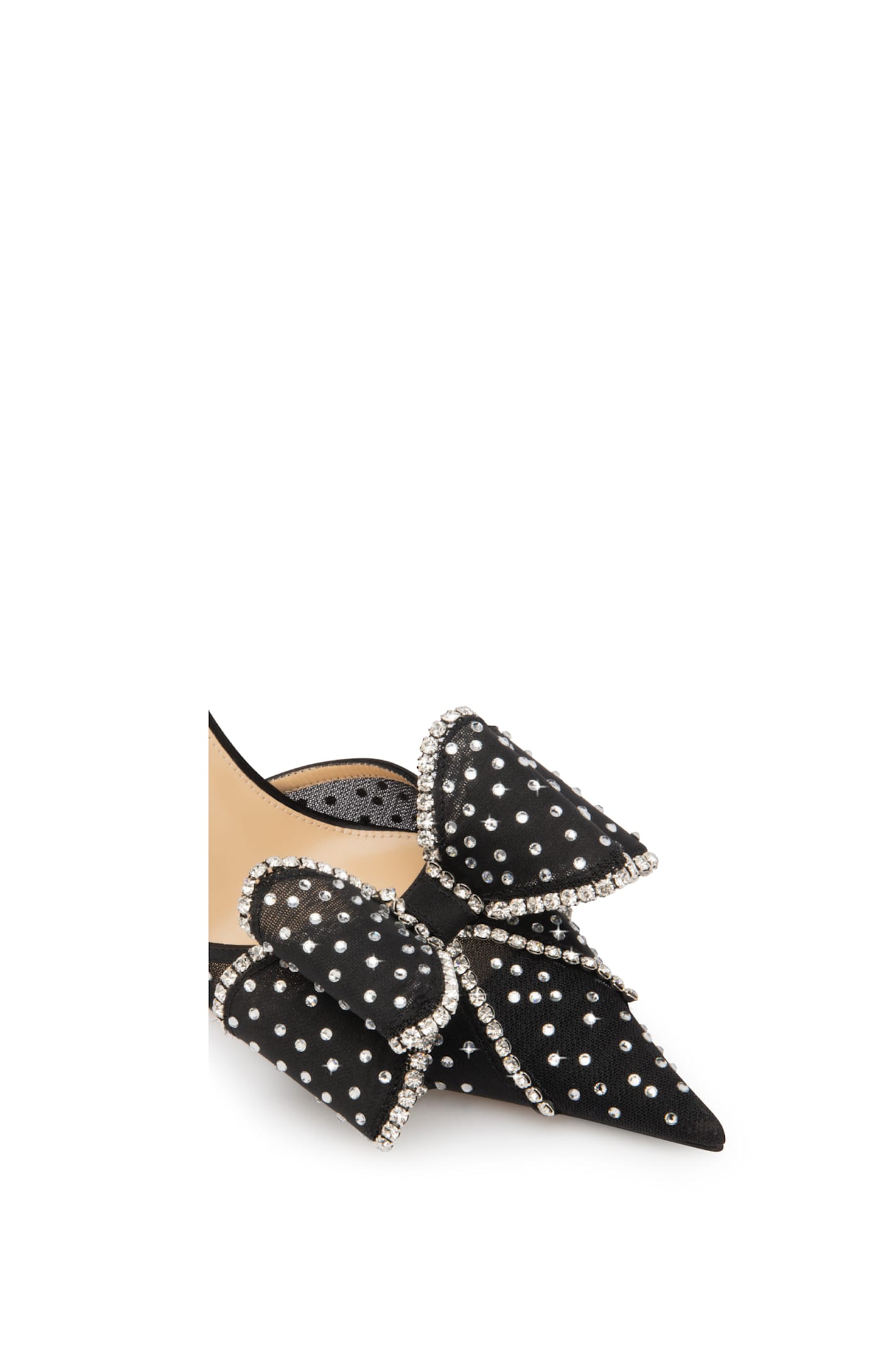 Mach & Mach Heel Sandals In Black