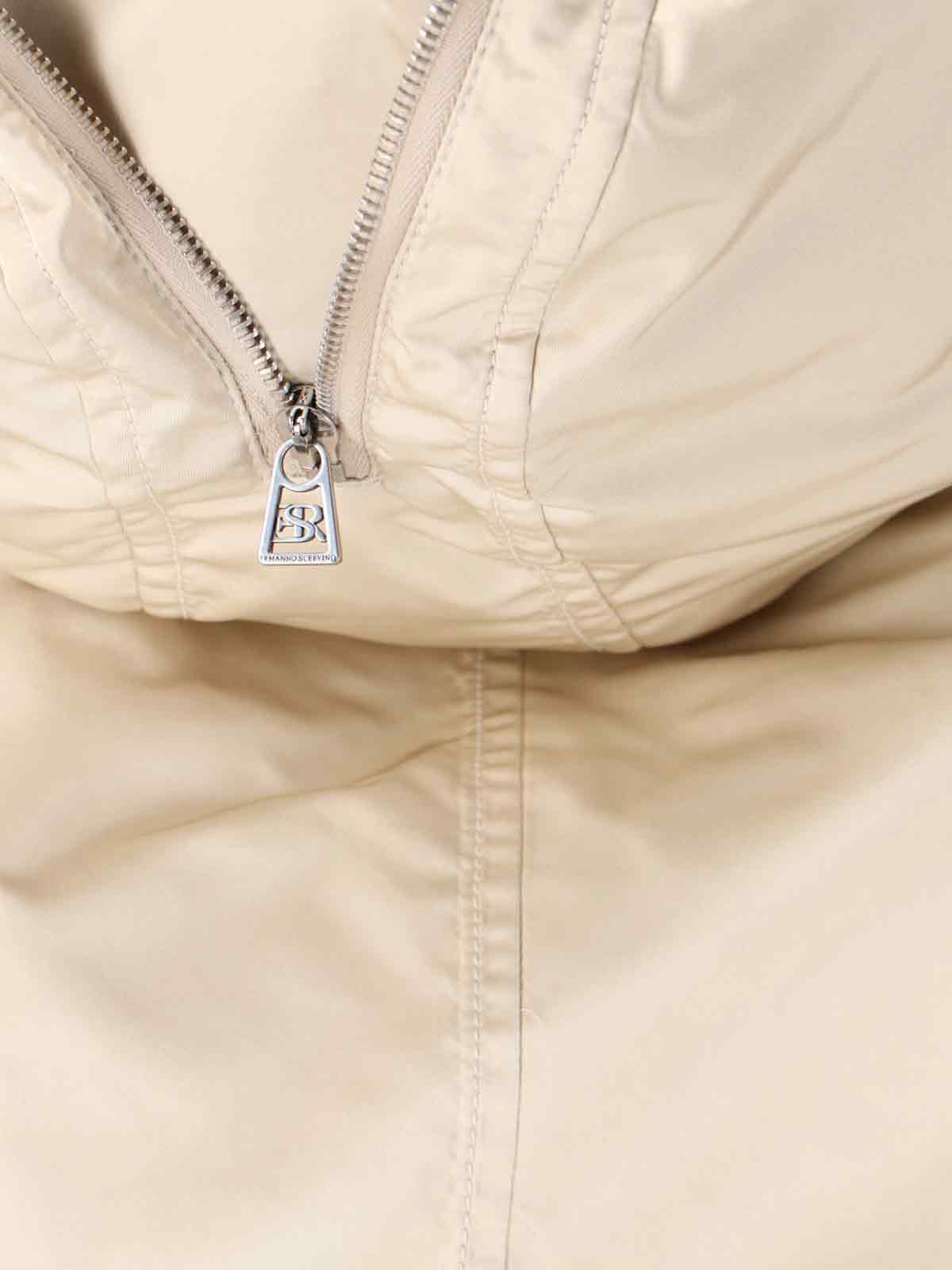 Ermanno Scervino Casual Jacket With Hood And Pockets In Neutral