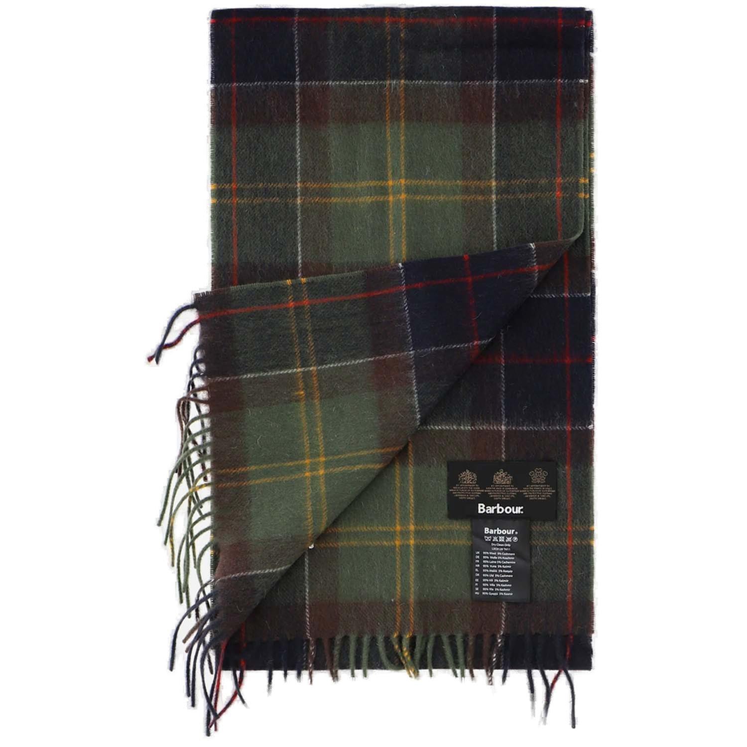 Barbour Tartan Printed Scarf In Multi