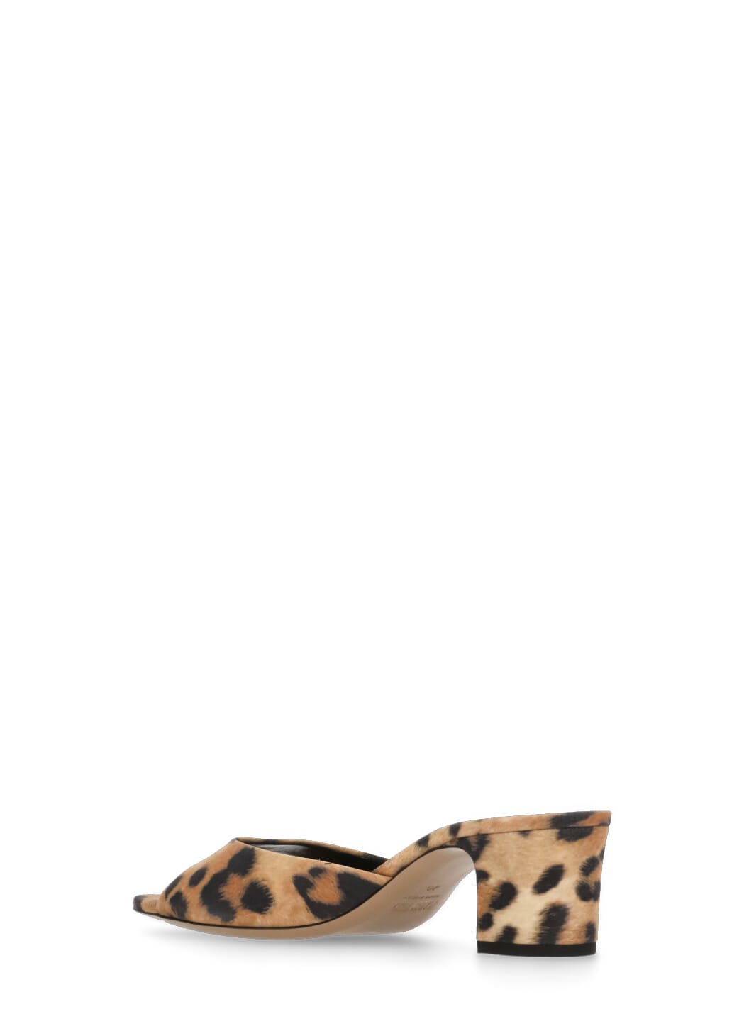 Paris Texas Leopard Print Lara Mule Sandal In Brown