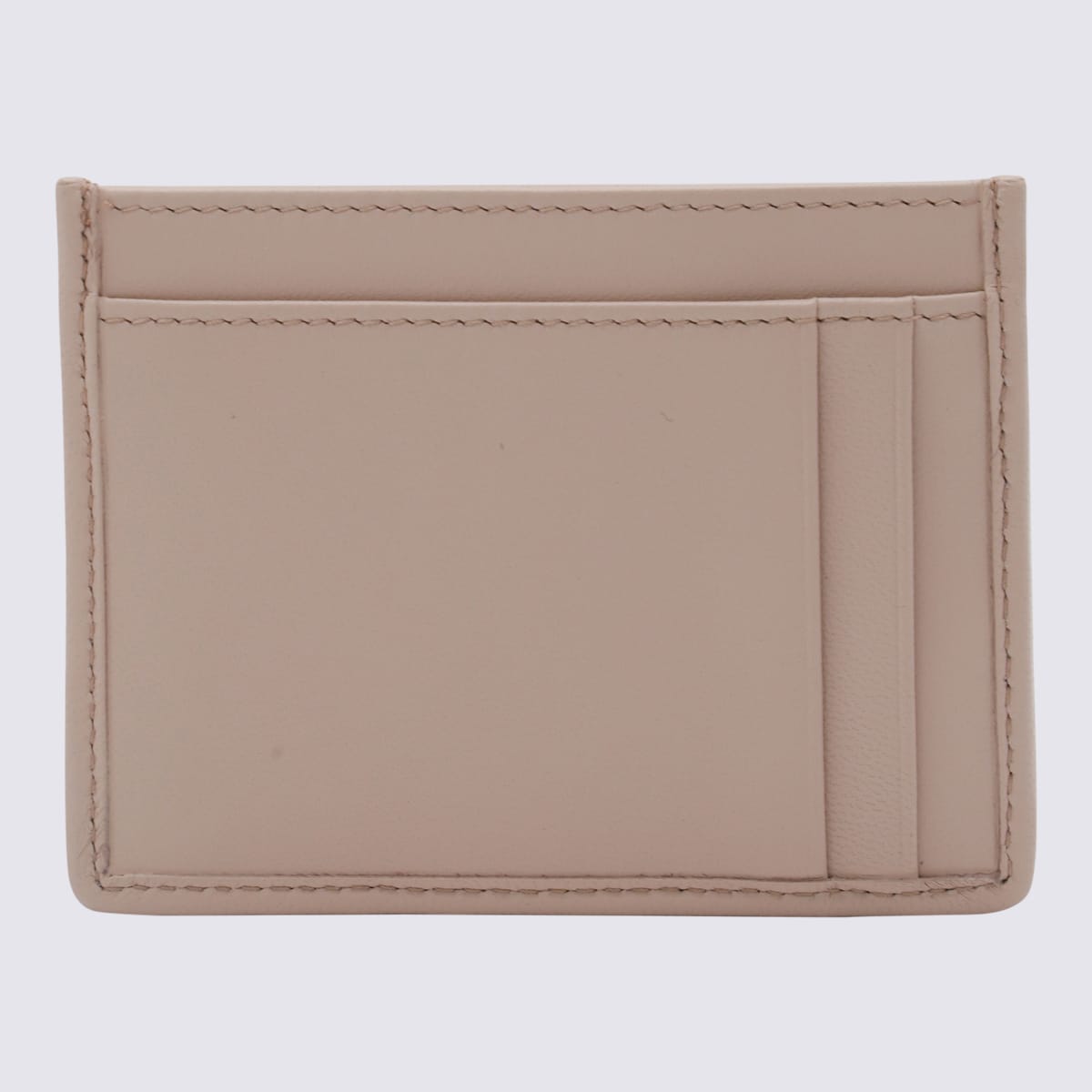 Miu Miu Beige Leather Card Holder In White