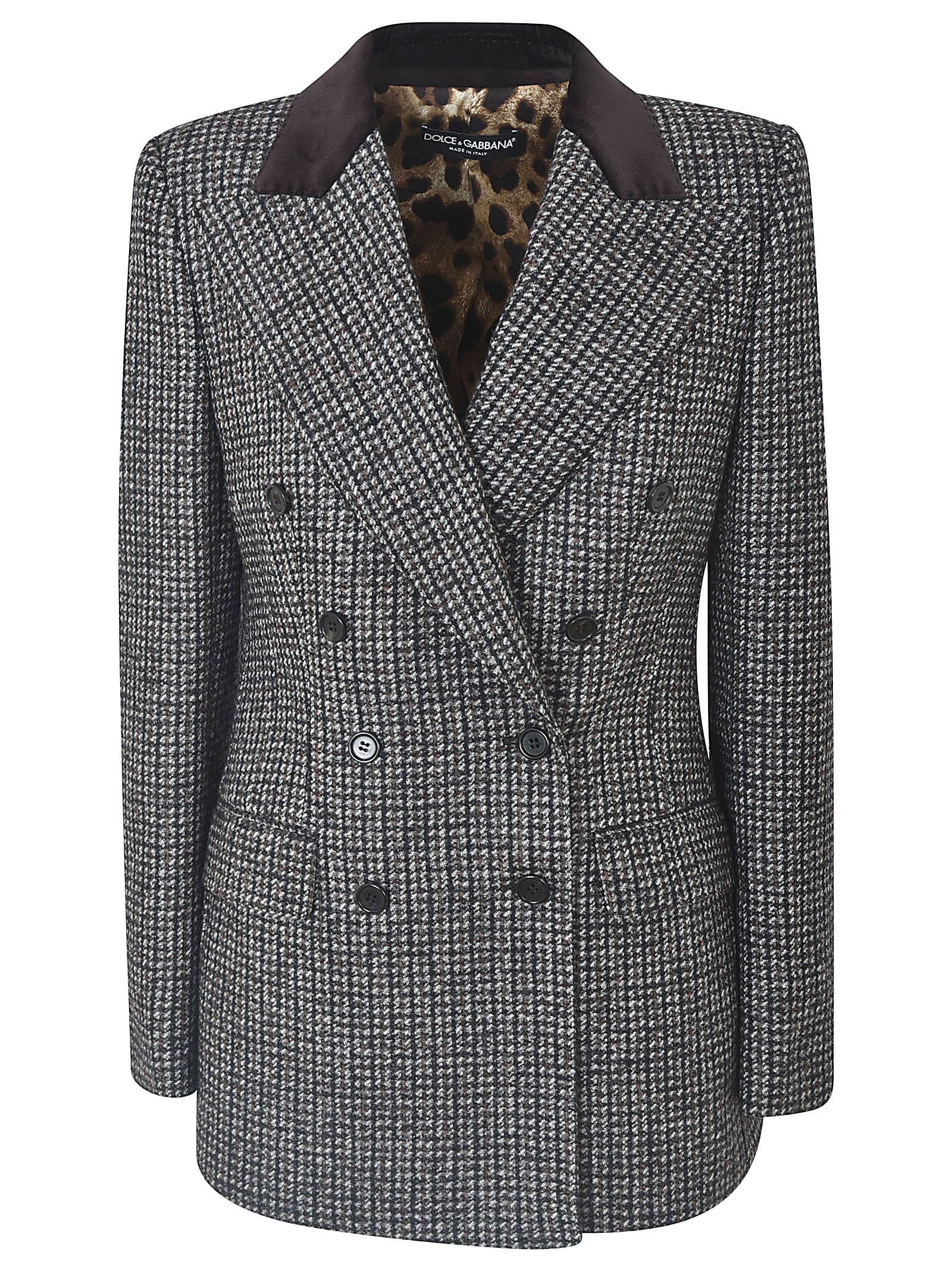 Dolce & Gabbana Double-breasted Checked Blazer