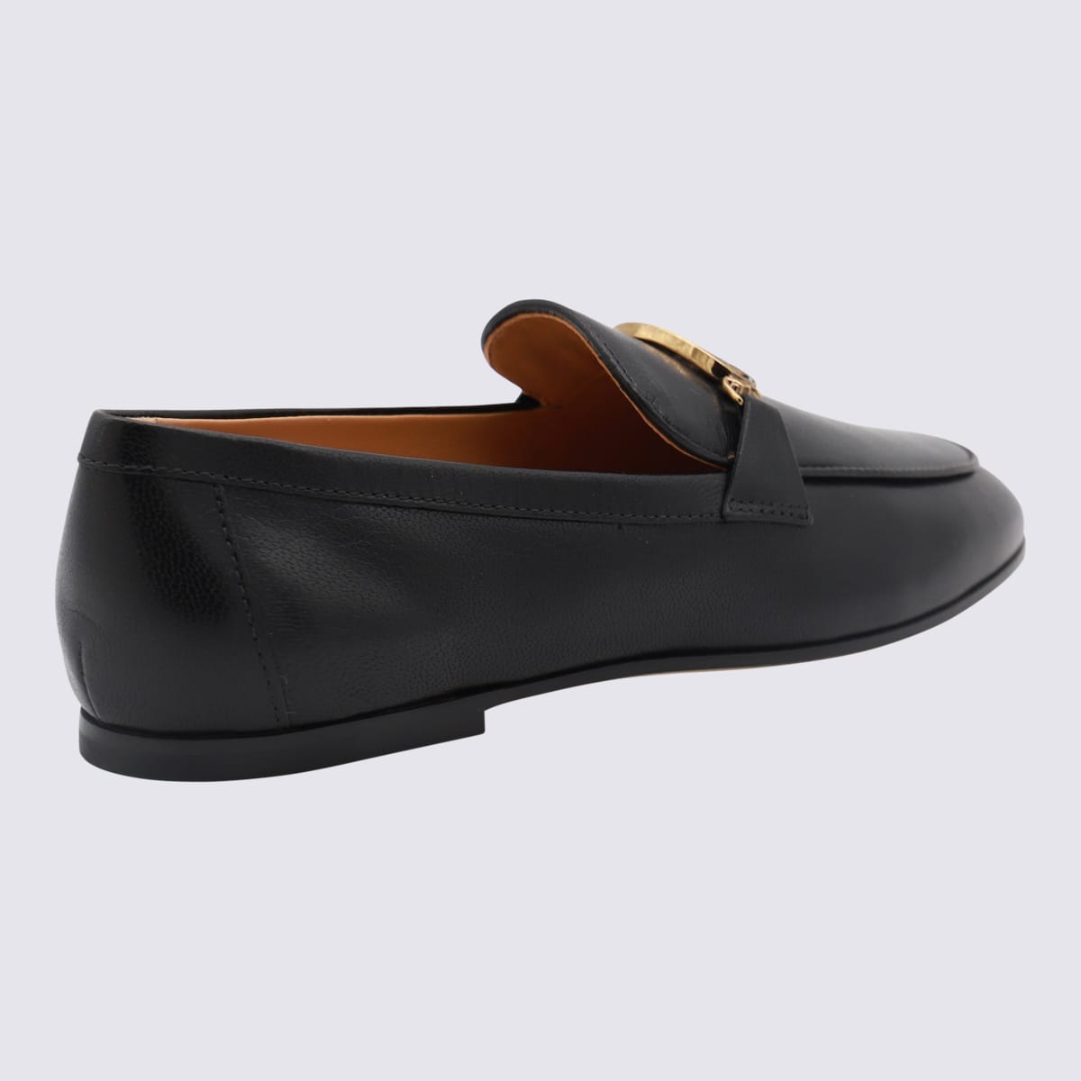 Shop Tod's Black Leather Loafers