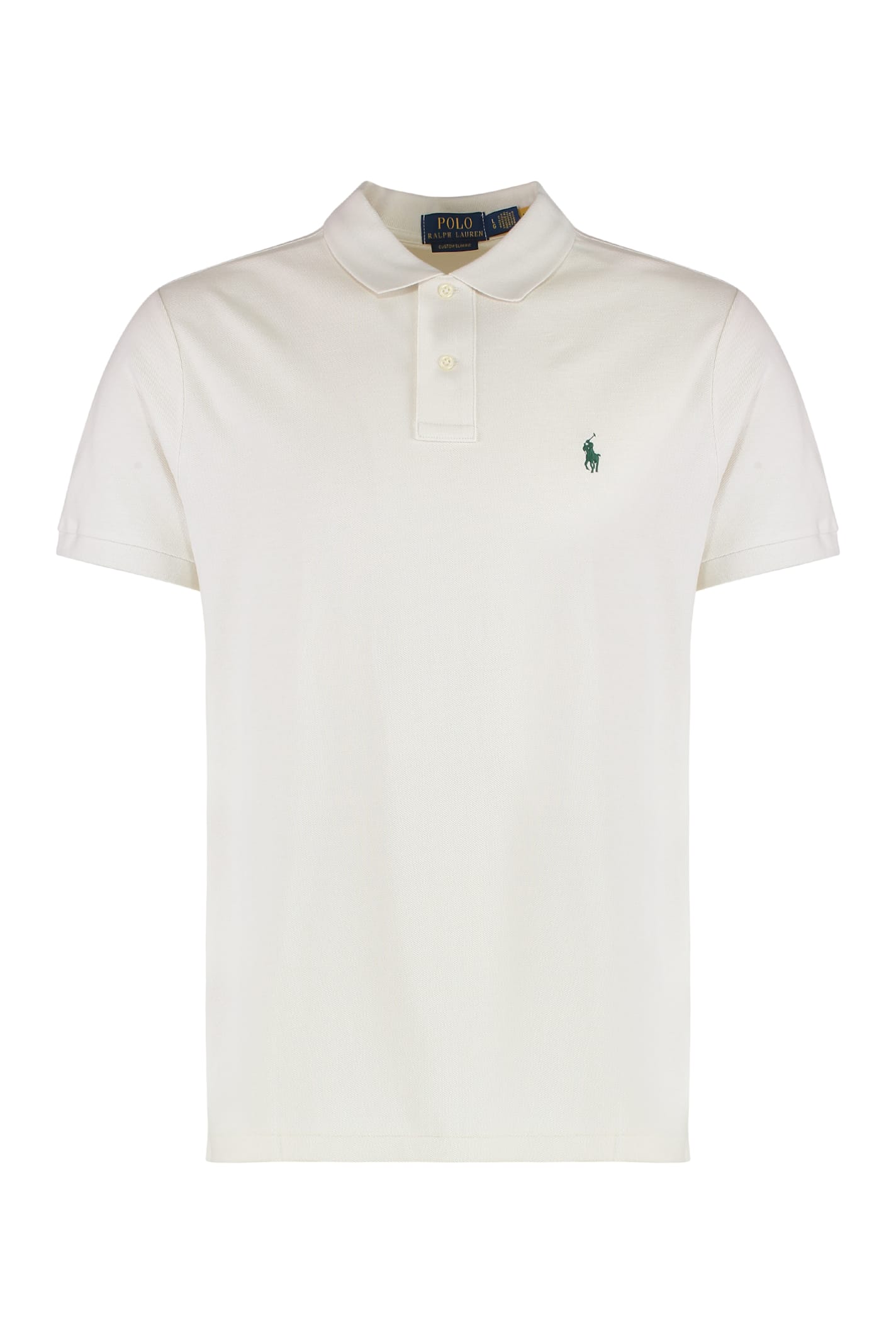 Polo Ralph Lauren Short Sleeve Cotton Polo Shirt In White