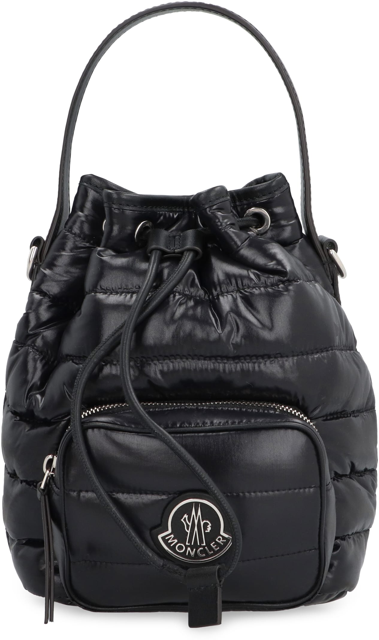 Moncler Delilah Padded Nylon Crossbody Bag Black