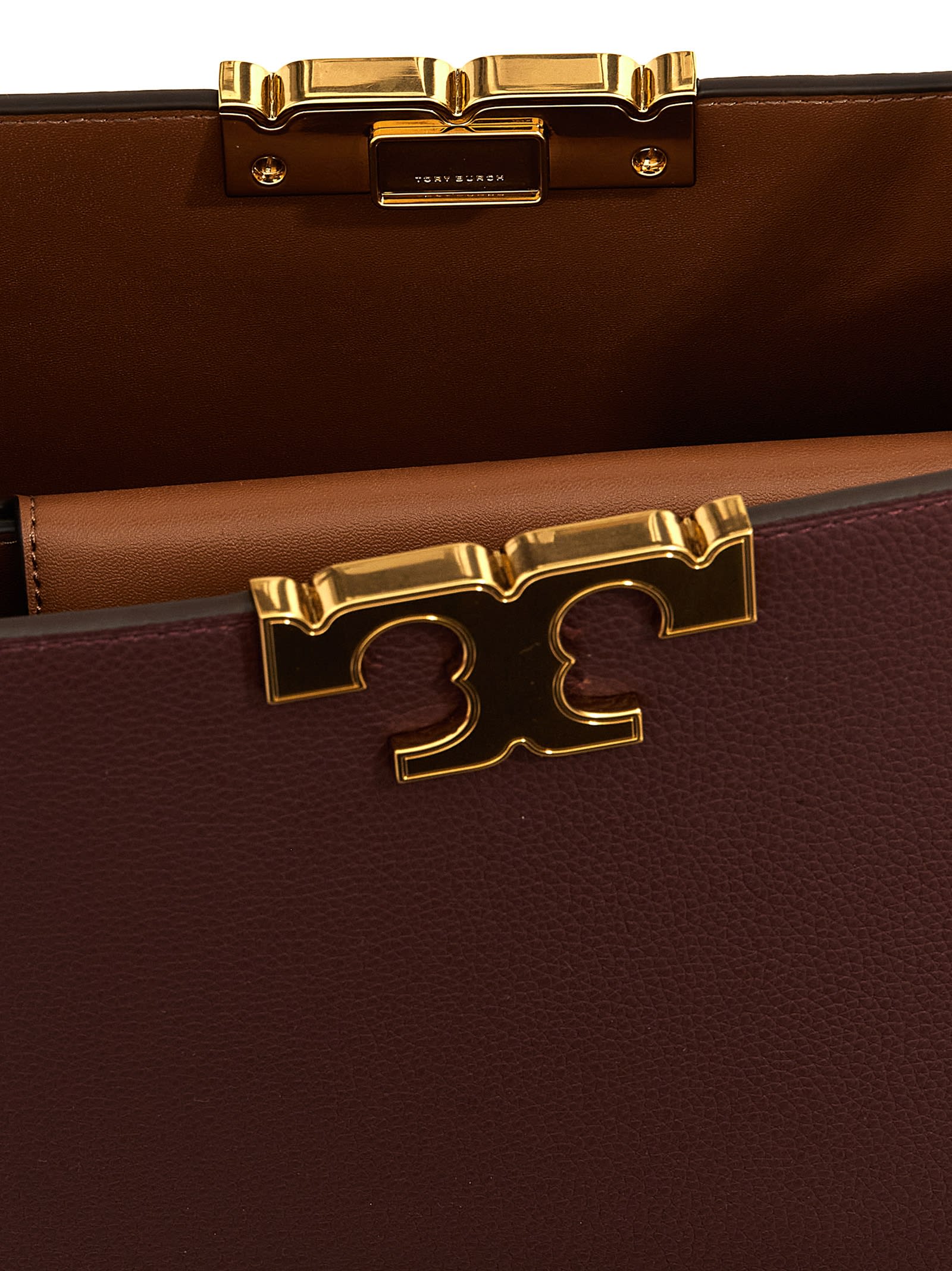 Shop Tory Burch Eleanor Handbag In Bordeaux