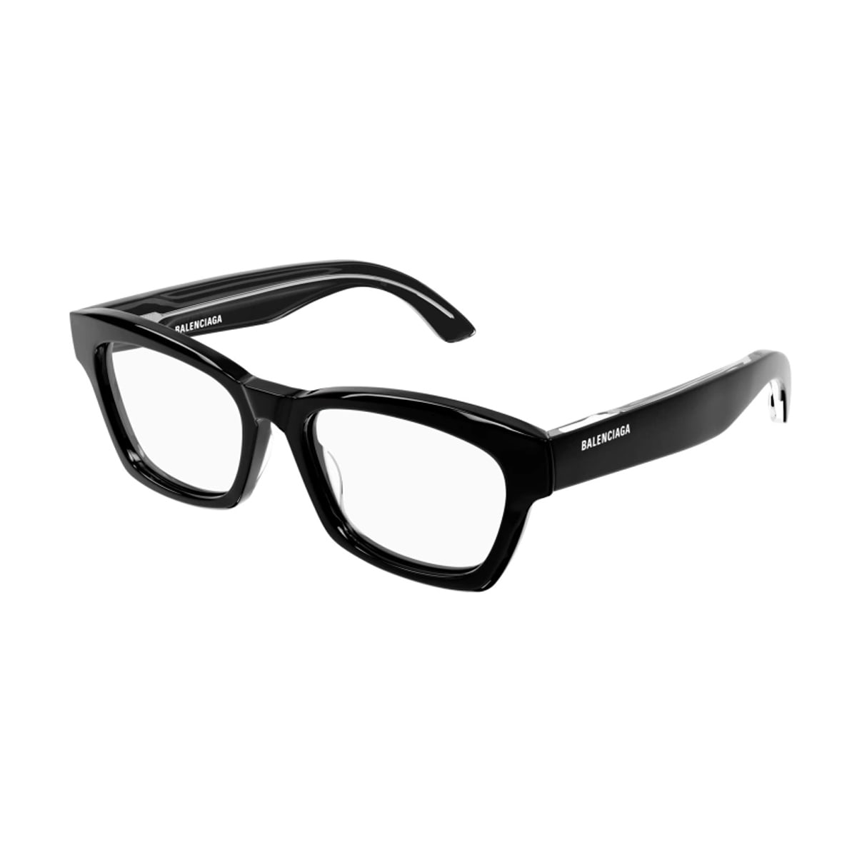 Shop Balenciaga Bb0242o Linea Everyday 001 Glasses In Nero