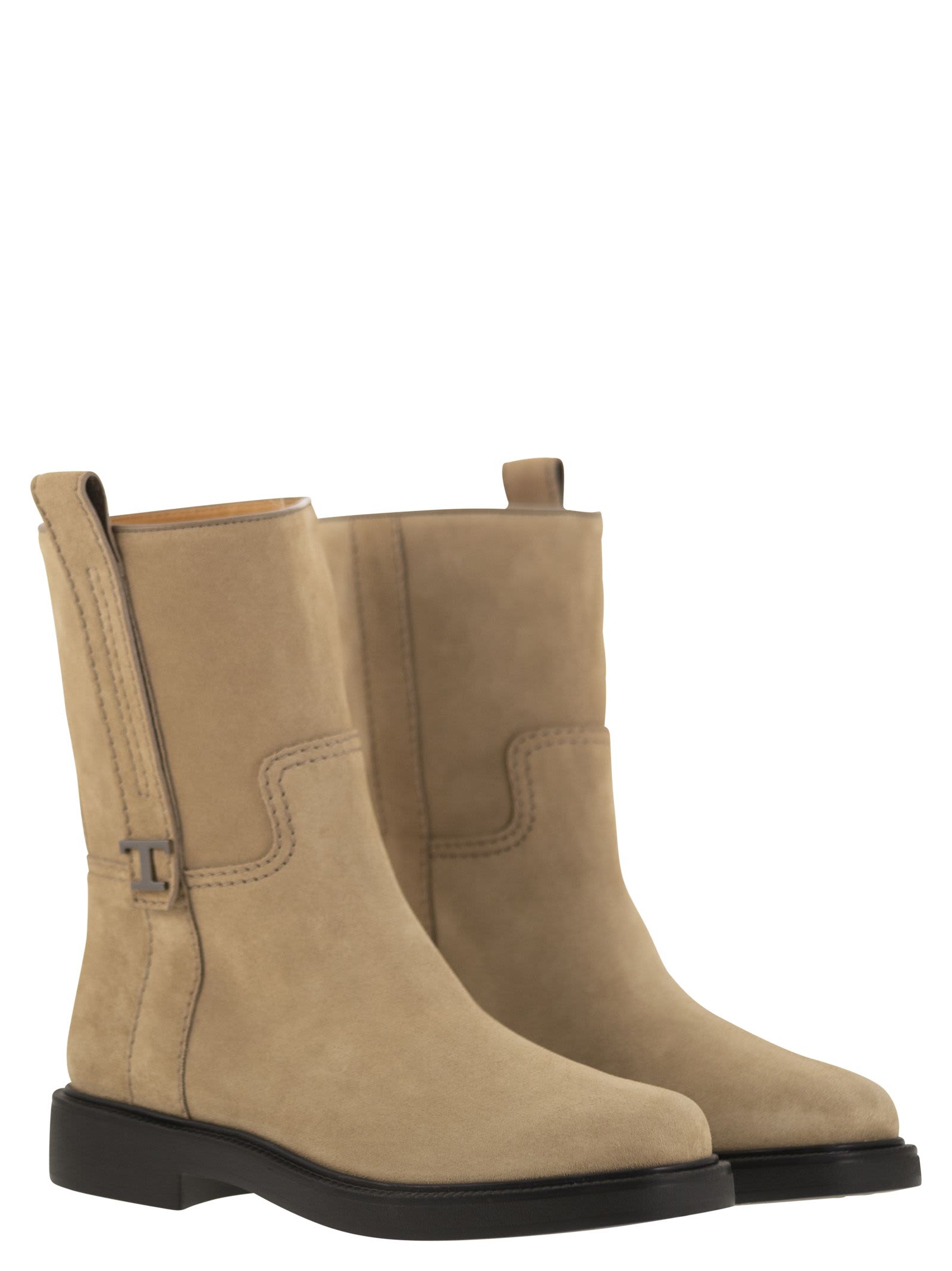 Tod's T Timeless-plaque Boots In S812