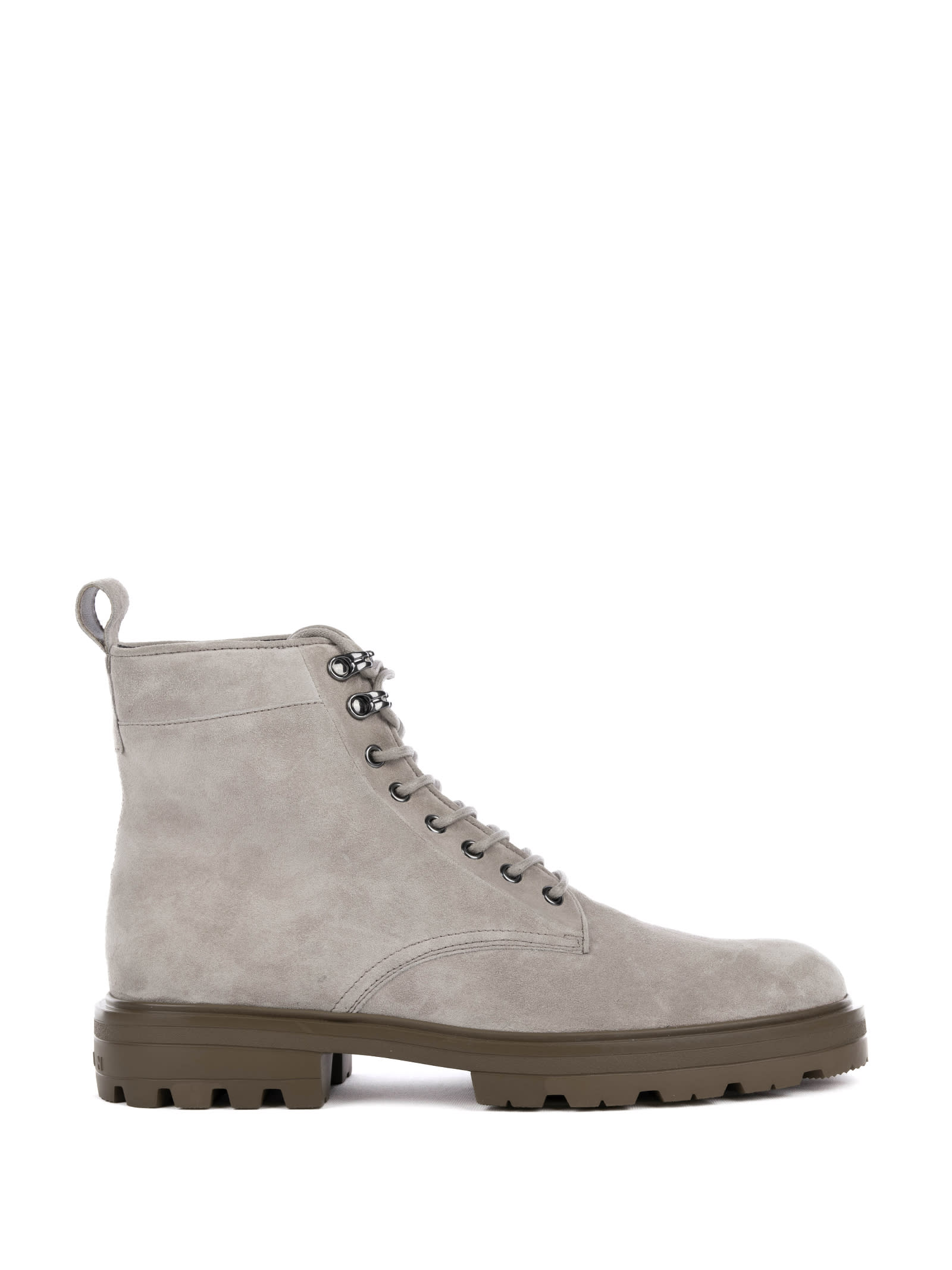 Shop Hogan Amphibians H673 In Suede In Daino