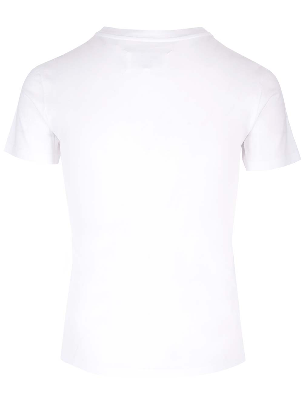 Shop Maison Margiela White T-shirt With Logo In Bianco