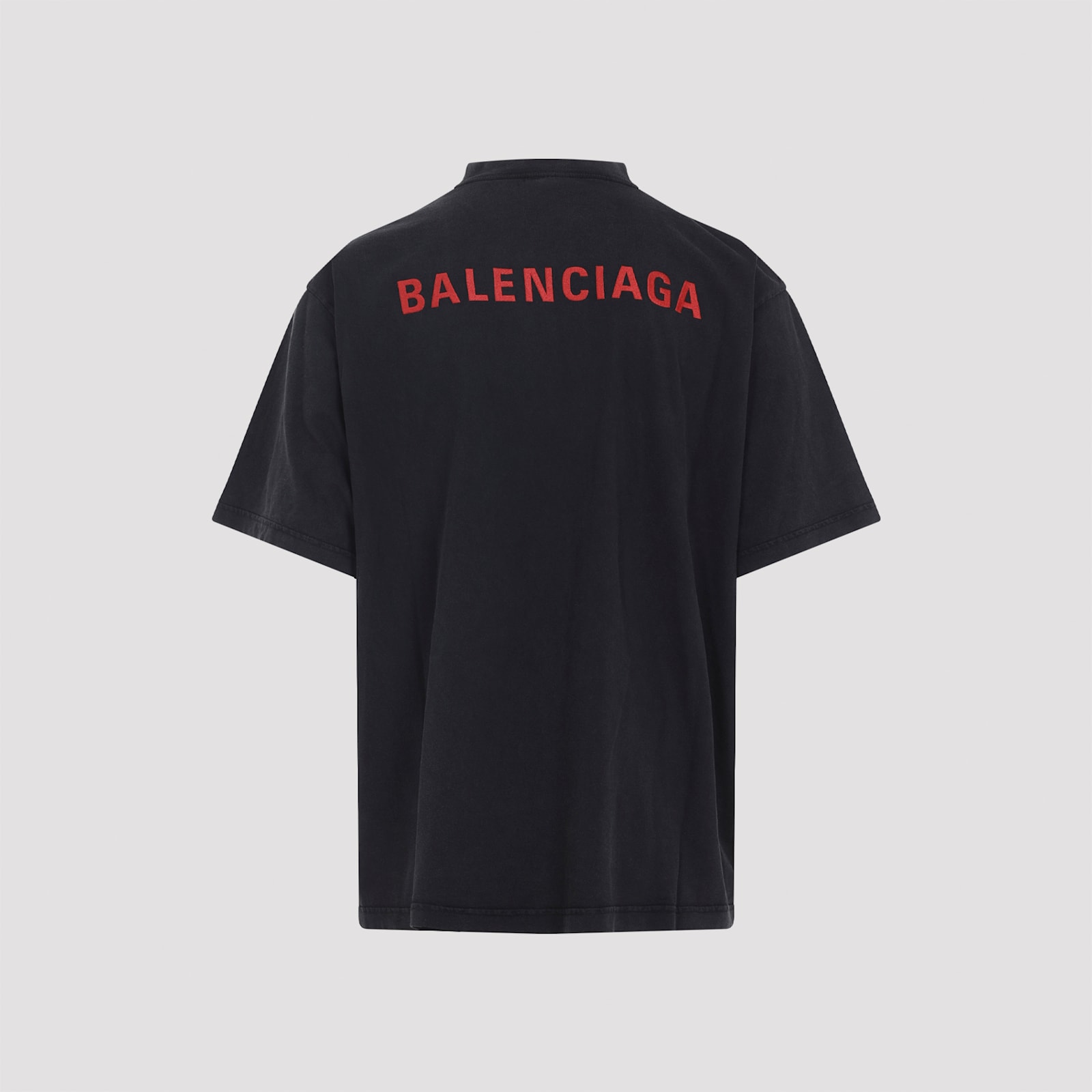 Balenciaga Logo Lettering Crewneck T-shirt