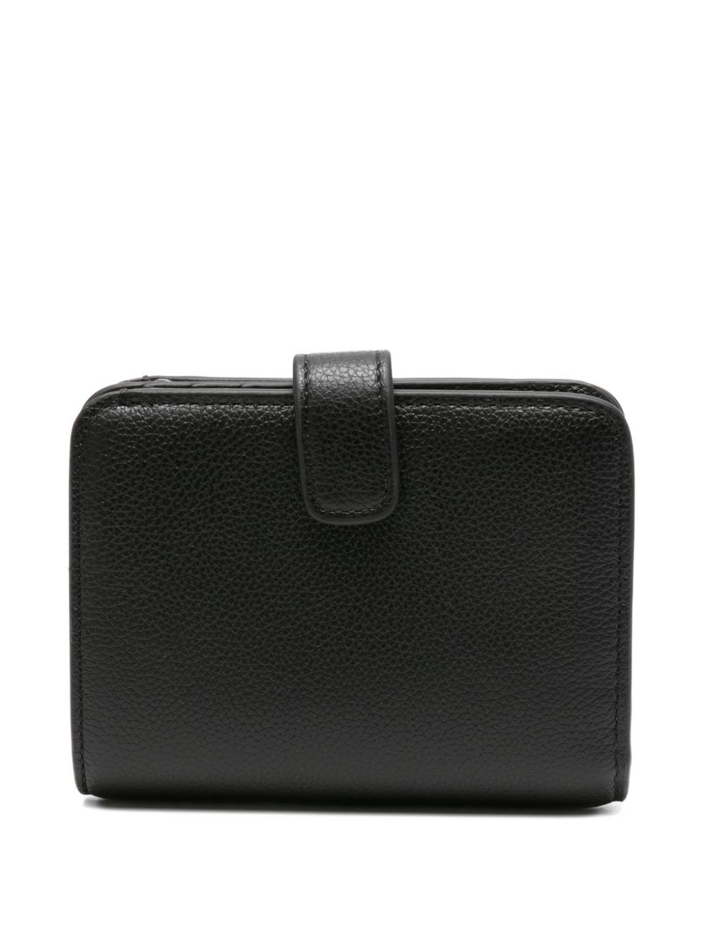 Emporio Armani Leather Bifold Wallet In Black