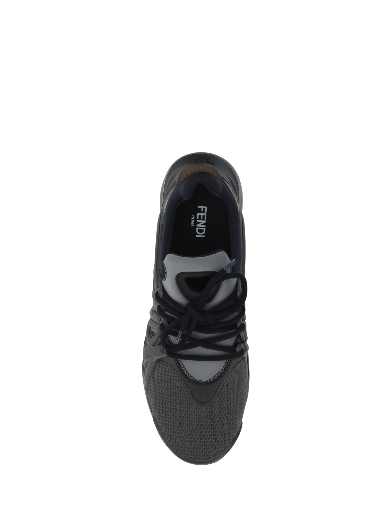 Shop Fendi Sneakers In Antr+grig+argill Ner