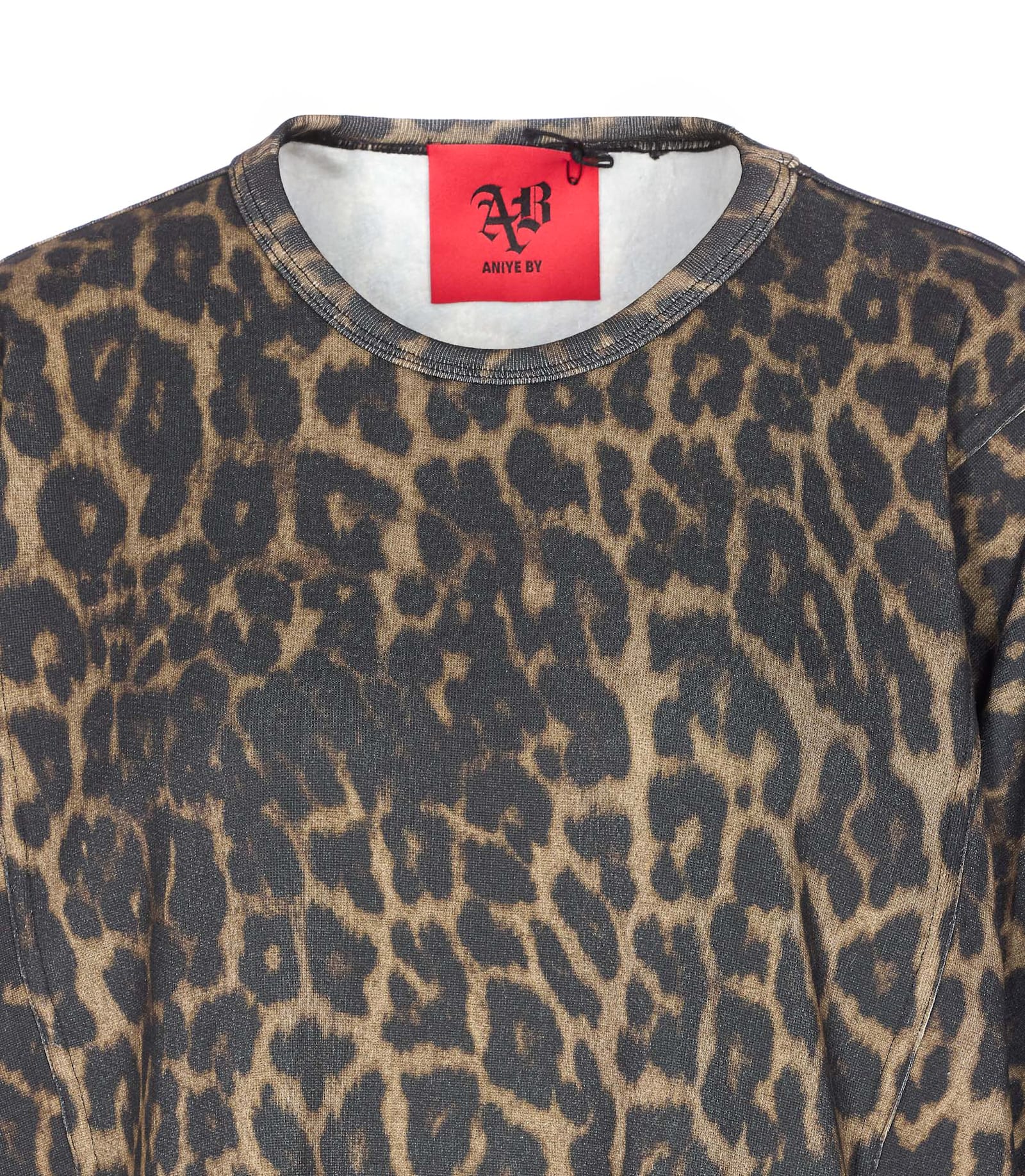 Aniye By Leopard Print Mini Dress In Brown