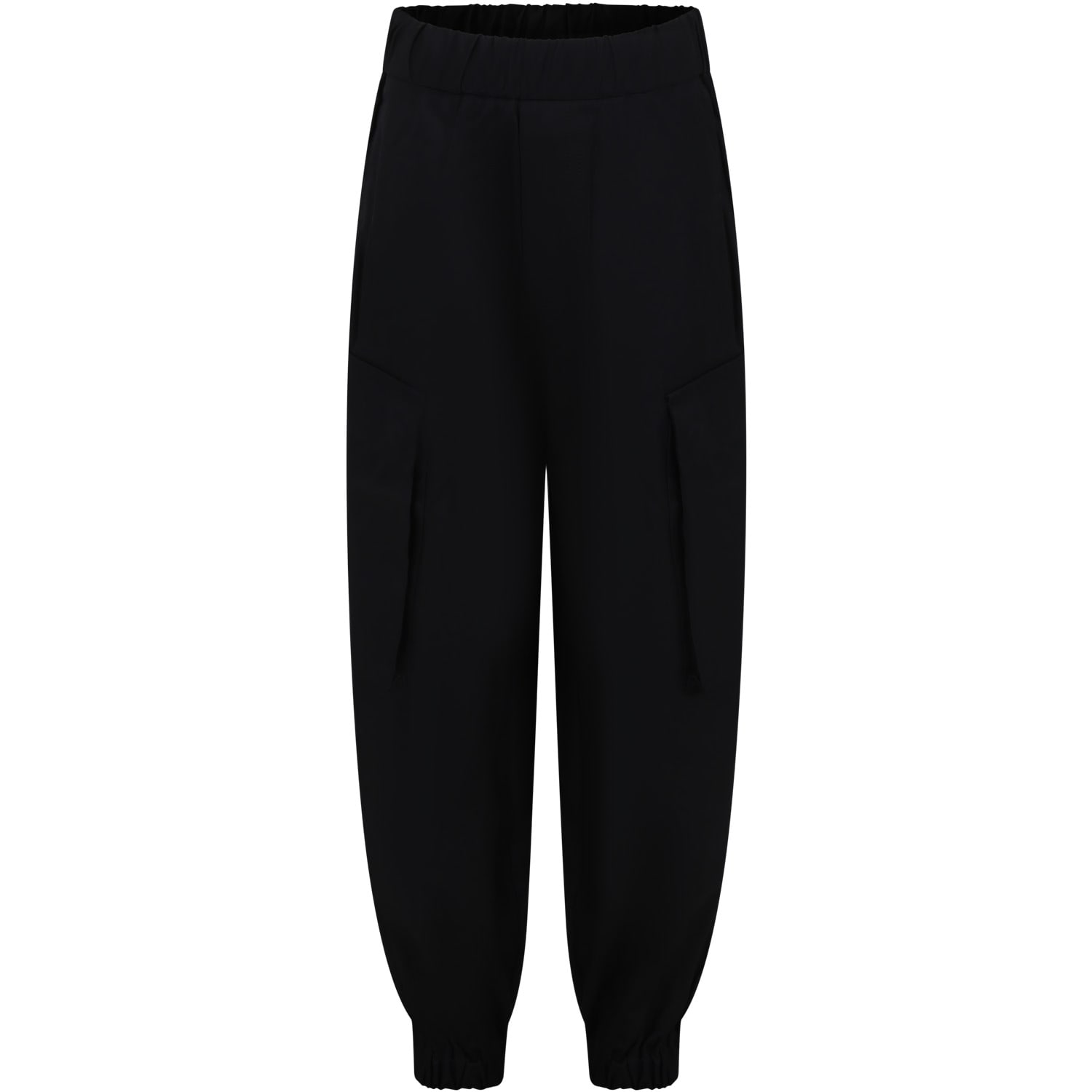 Mm6 Maison Margiela Black Trousers For Kids With Logo