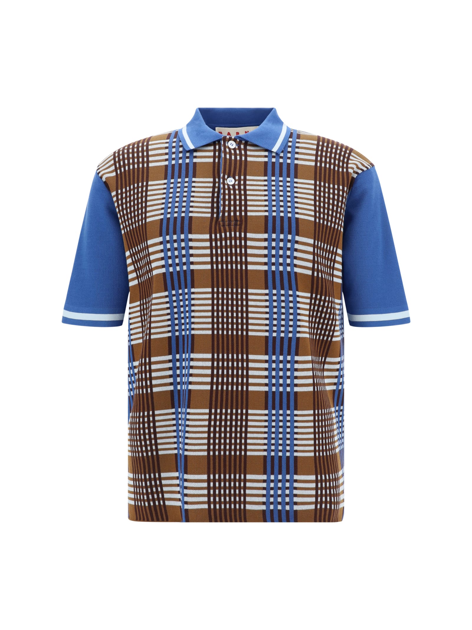 Shop Marni Polo Shirt In Leather