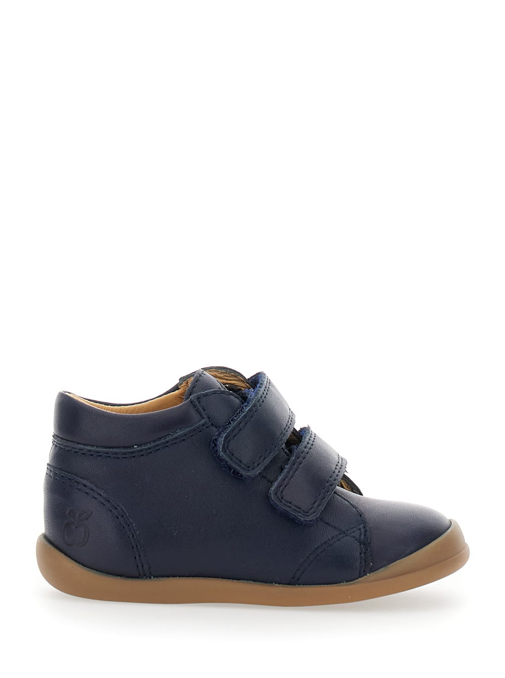 Pom D'api Blue Sneaker With Logo Printed On The Tongue In Rubber Boy In Blue
