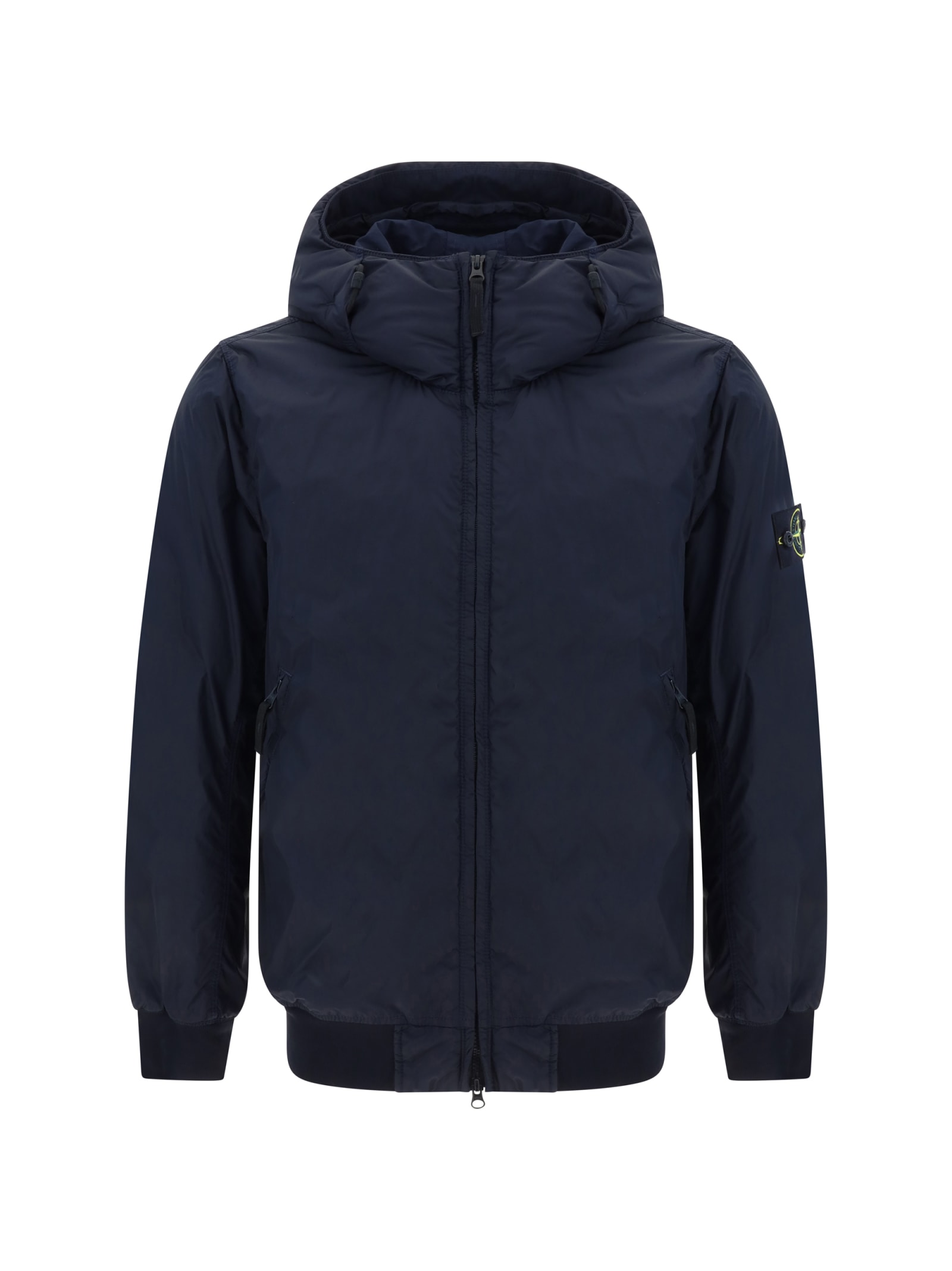 STONE ISLAND HOODED DOWN JACKET 