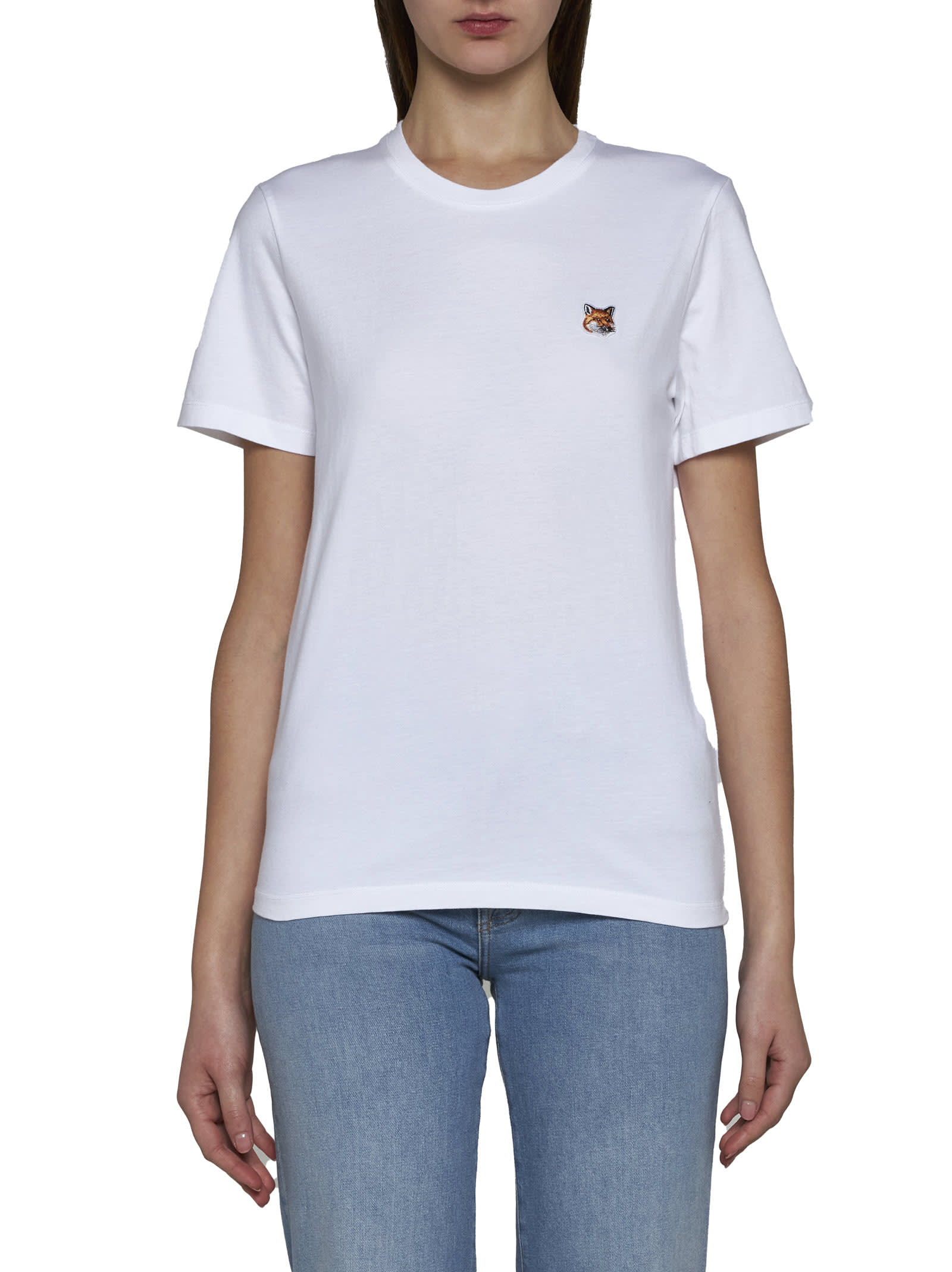 Shop Maison Kitsuné T-shirt In White