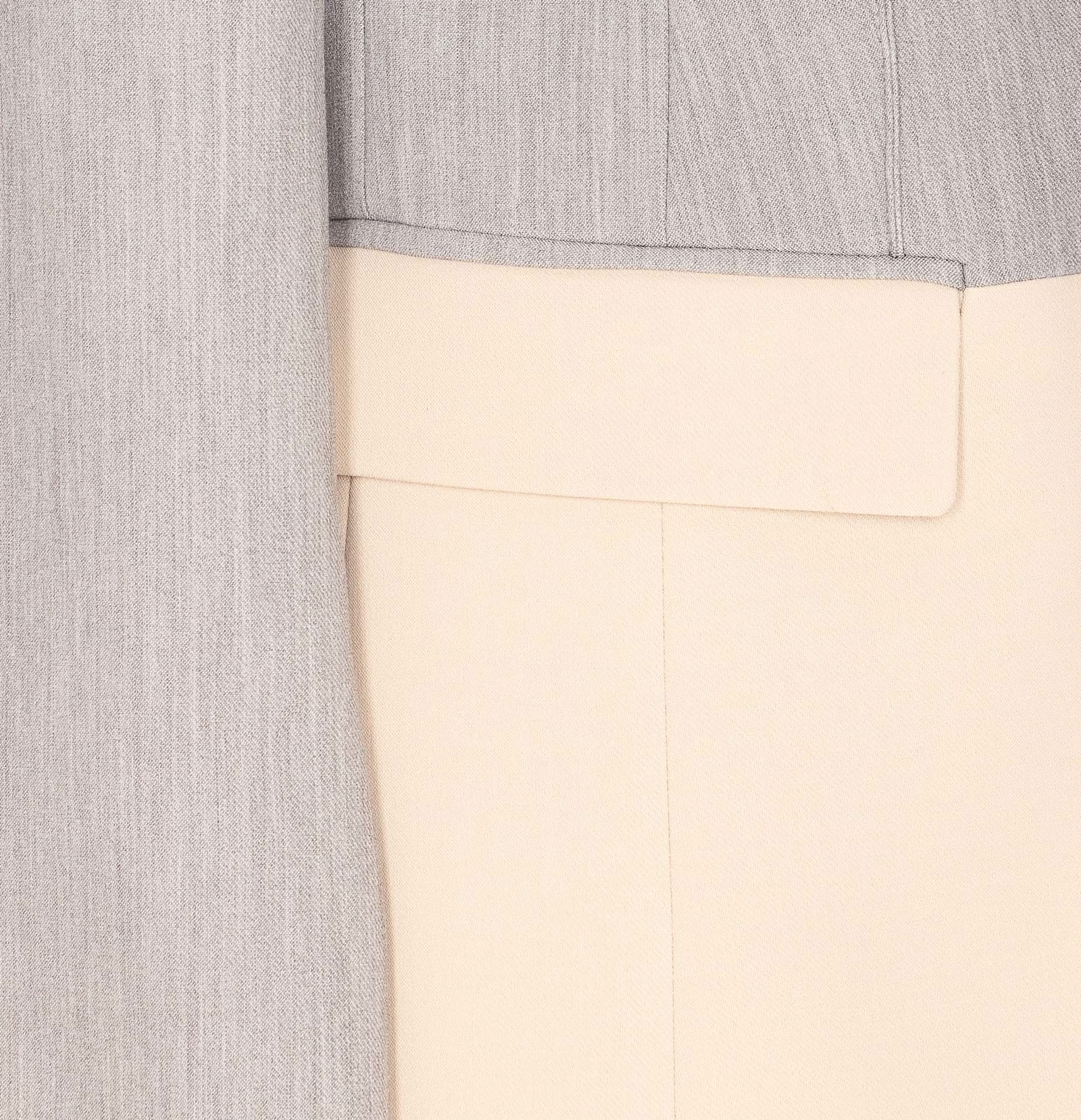 Patrizia Pepe Color Block Jacket In Grey