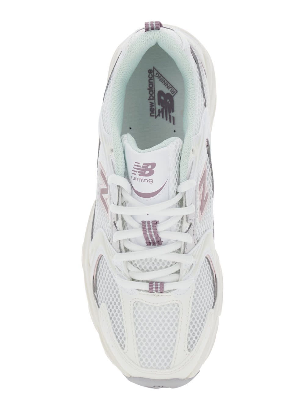New Balance 530 White Sneaker With Mesh Design And Side Logo In Tech Fabric And Mesh Unisex