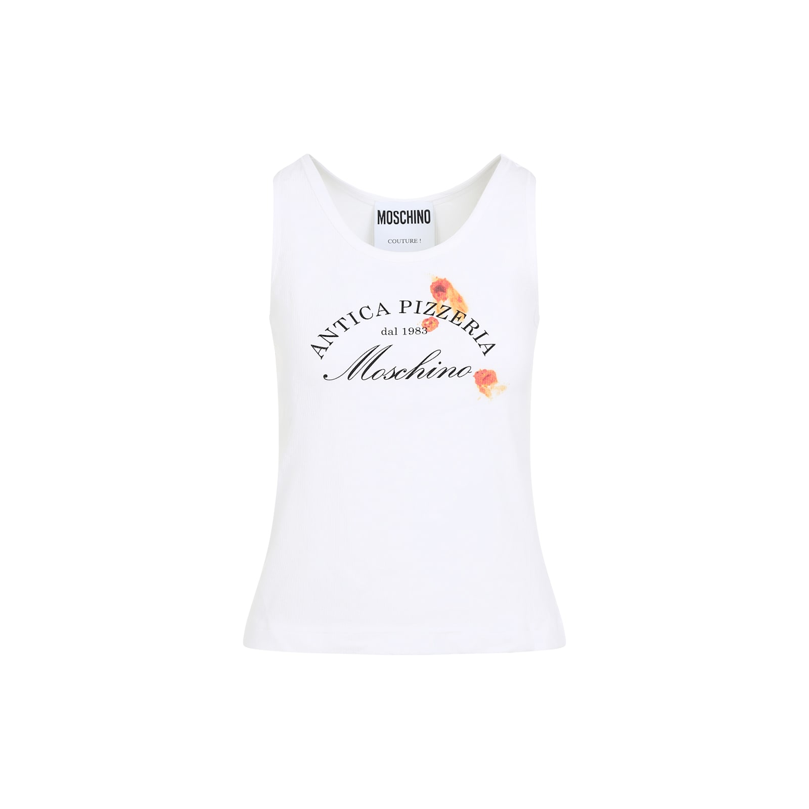 Moschino Tank Top In White