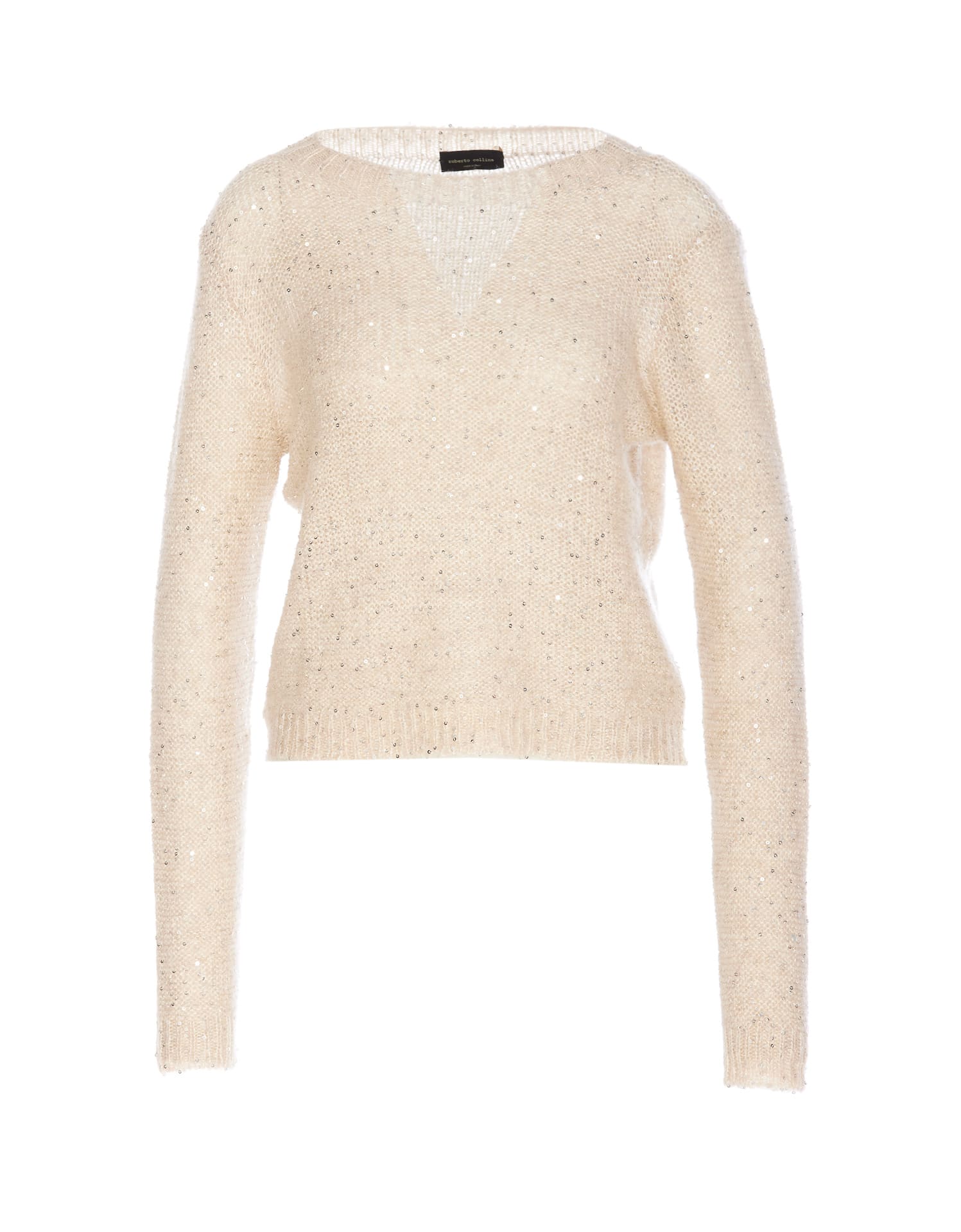 Shop Roberto Collina Sweater In Beige