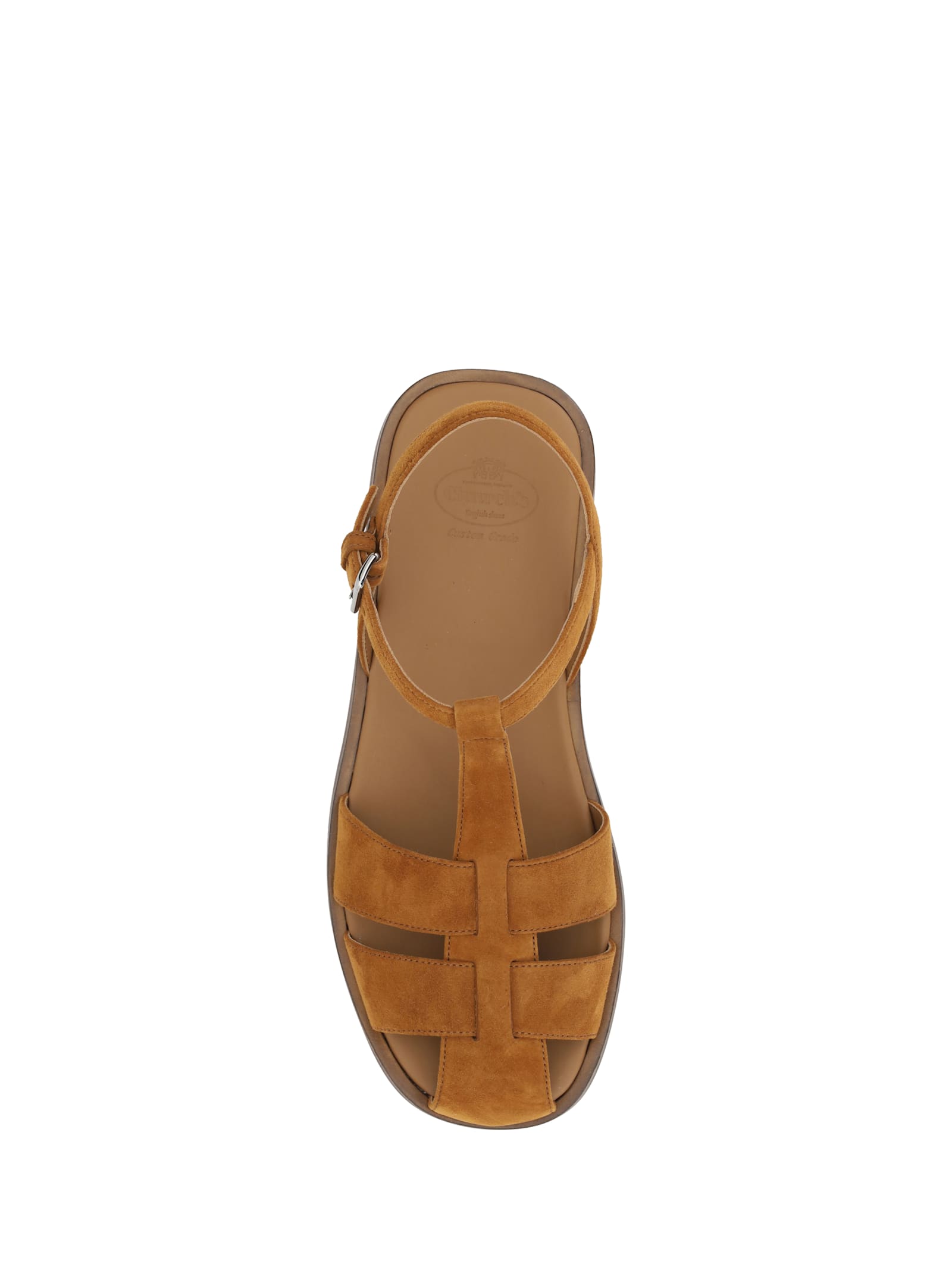 Church's Suede Sandals In Tabac