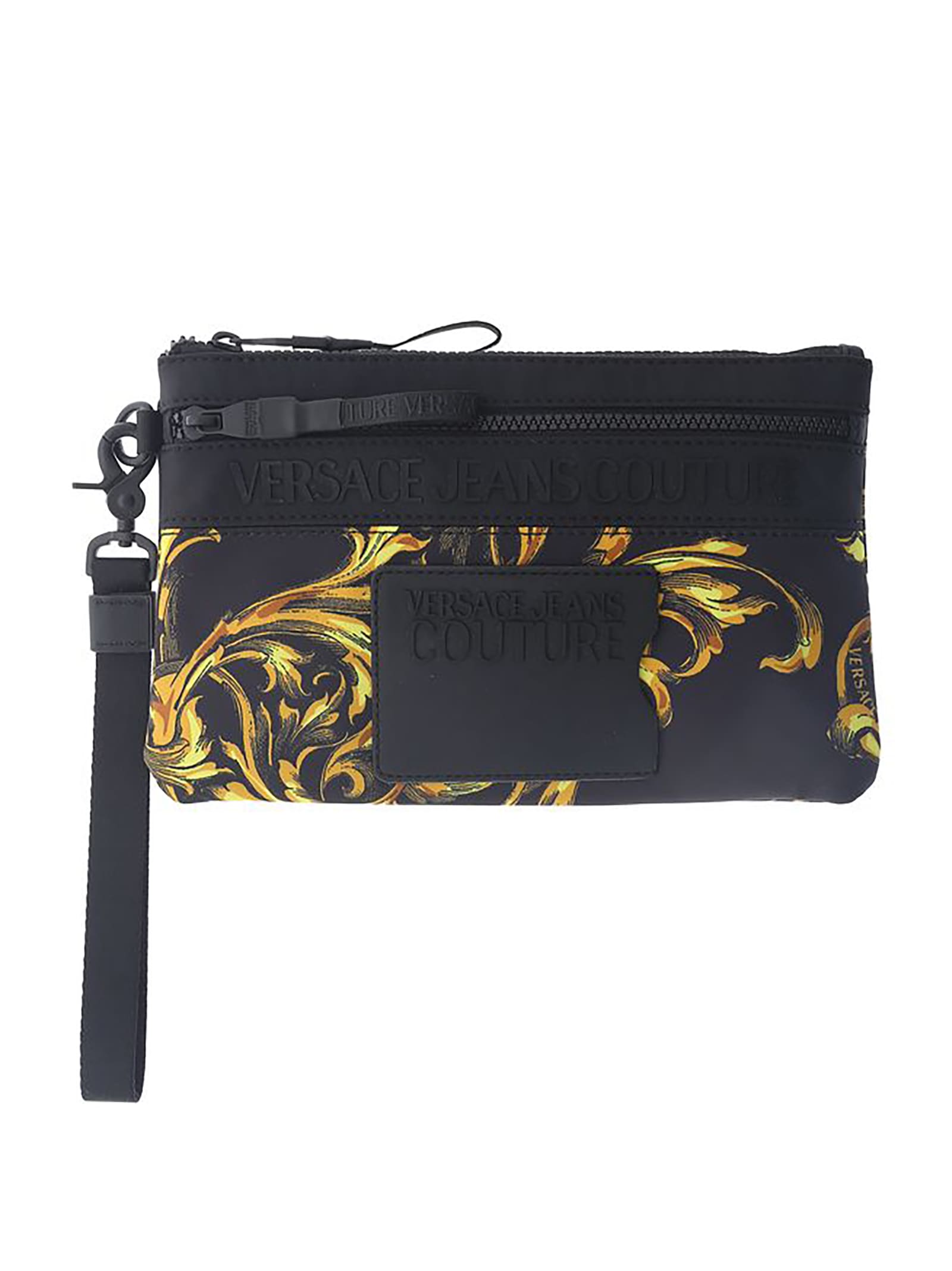 Versace Jeans Couture Fabric Pouch With Logo Detail