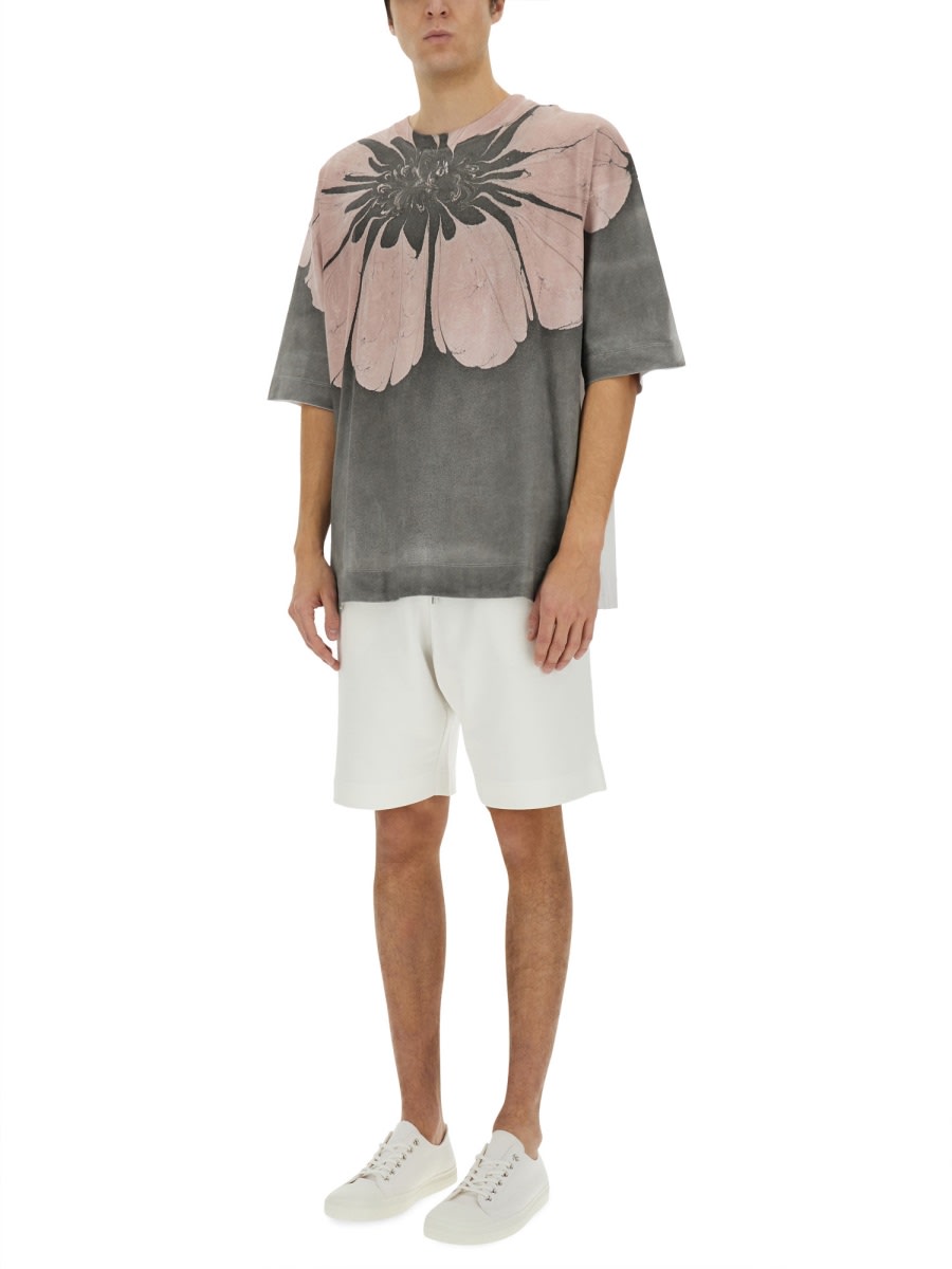 Dries Van Noten Sweatshirt Bermuda In Ivory