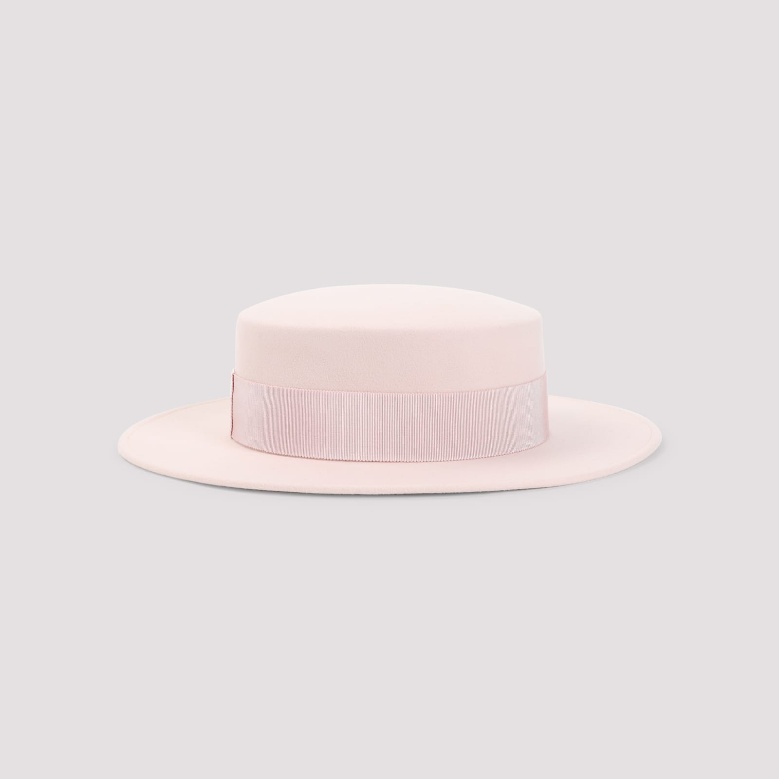 Maison Michel Logo-plaque Hat In Pink
