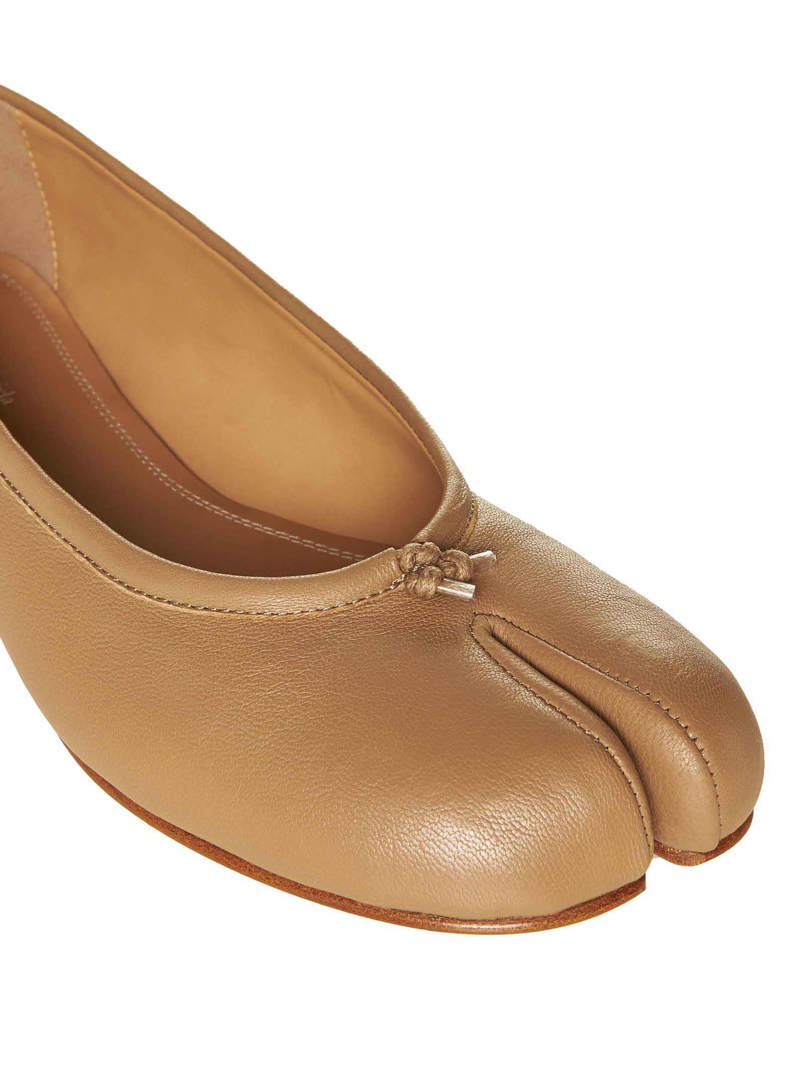 Shop Maison Margiela Flat Shoes In Nude