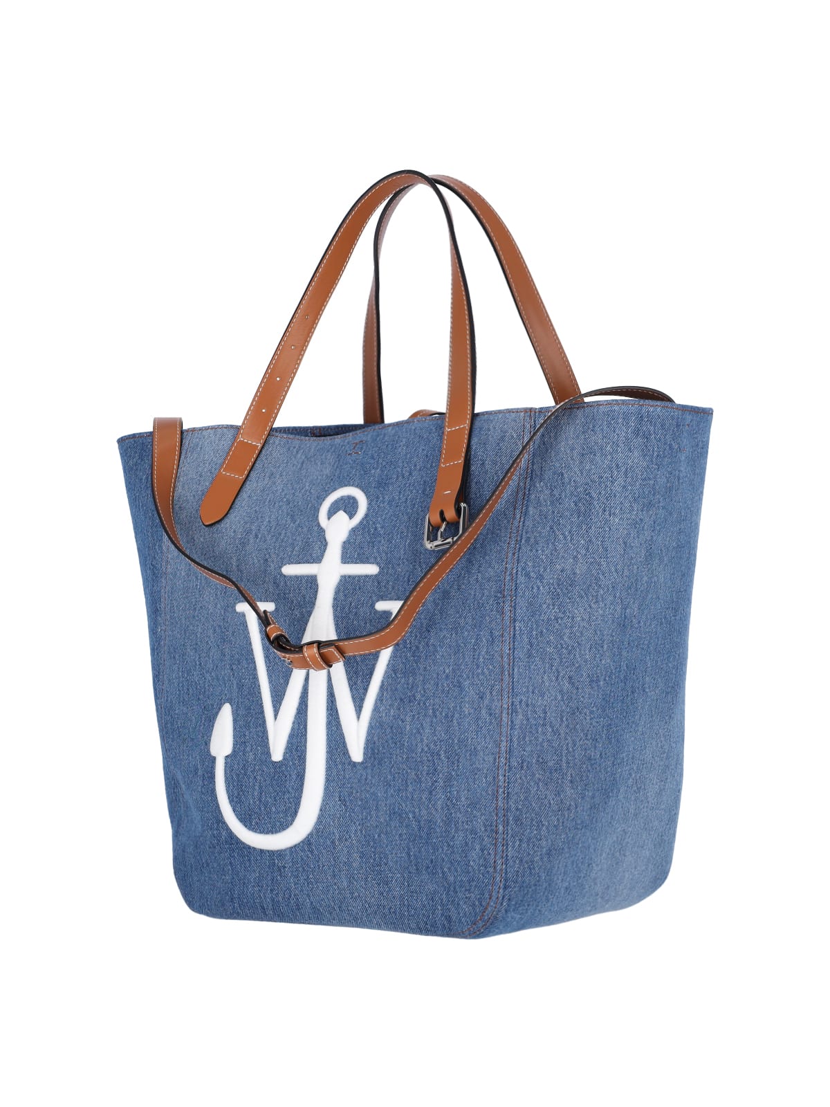Shop Jw Anderson Logo Tote Bag In Blue