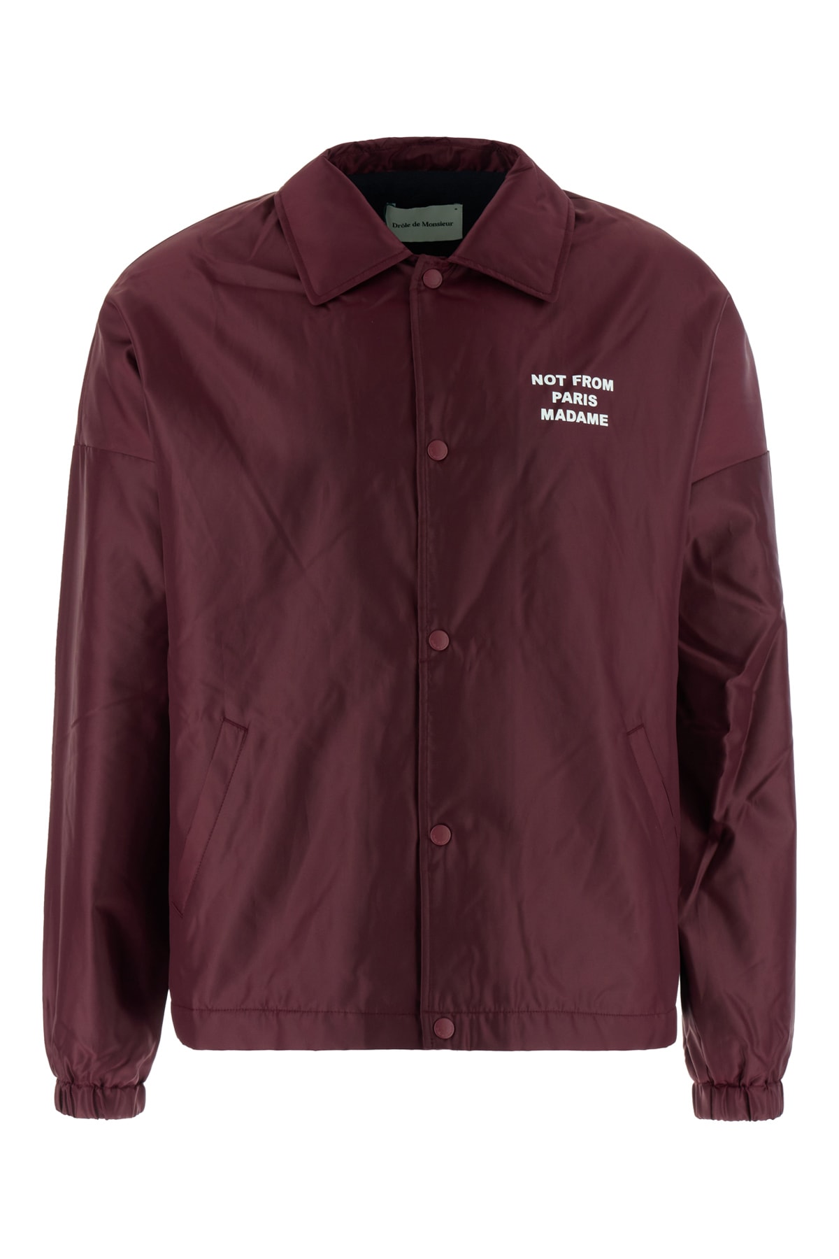 Shop Drôle De Monsieur Grape Polyester Jacket In Bx