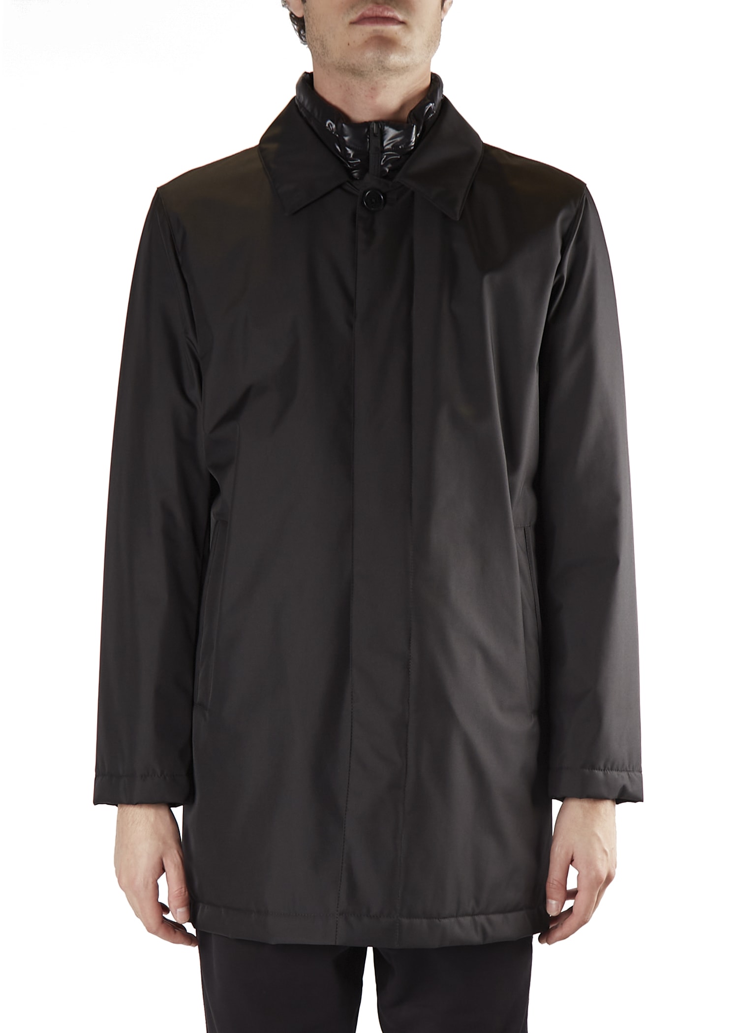Fay Double Front Nylon Raincoat
