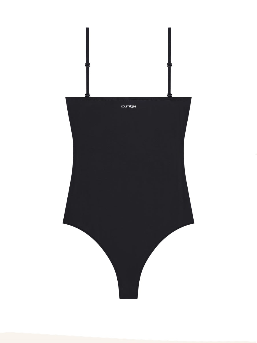 Courrèges Heritage One-piece Swimsuit In Black