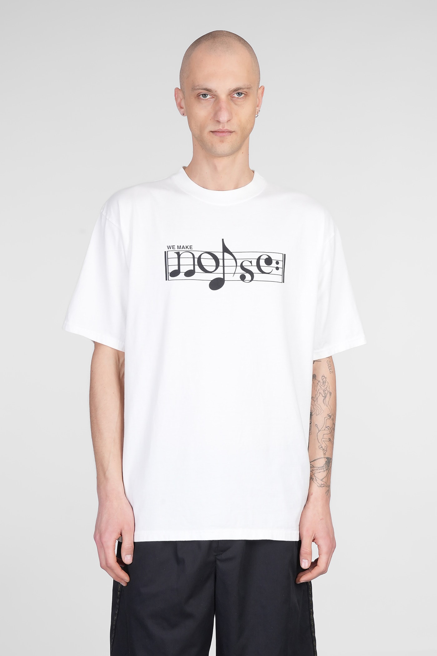 T-shirt In White Cotton
