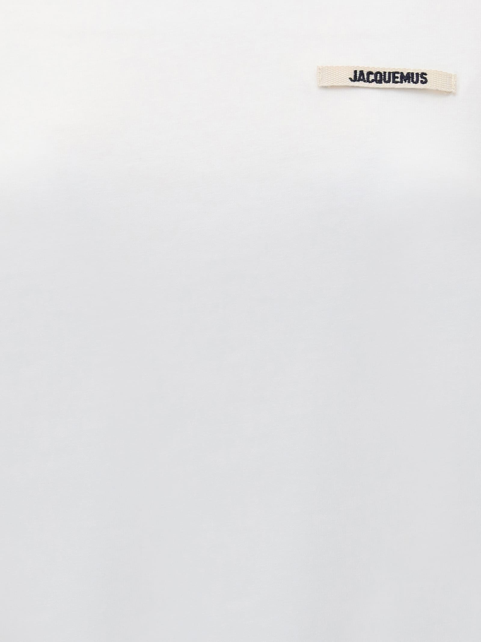 Jacquemus Relaxed-fit Cotton T-shirt With Subtle Logo In White