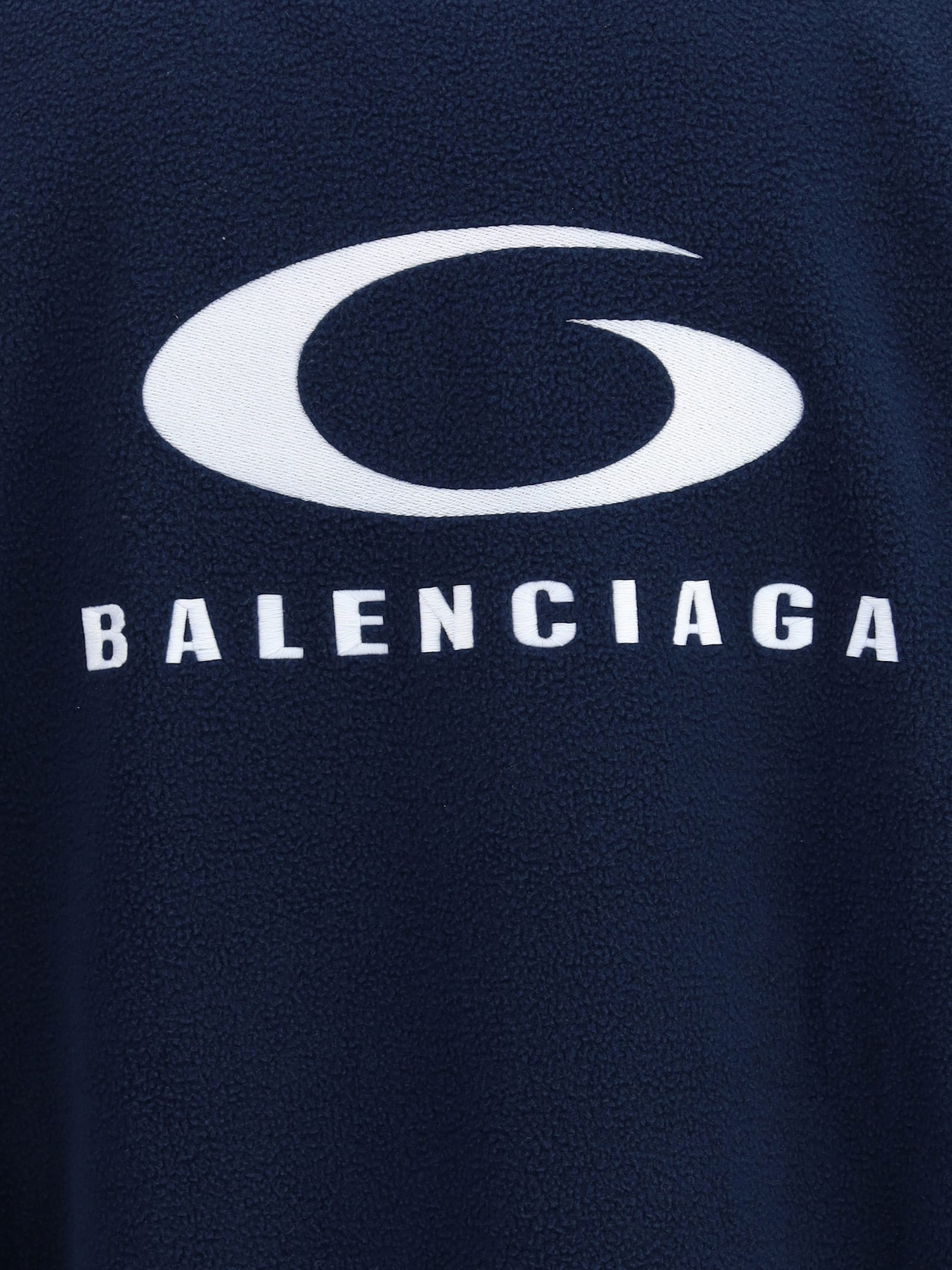 Balenciaga Loop Sports Icon Zip-up Track Jacket In Blue