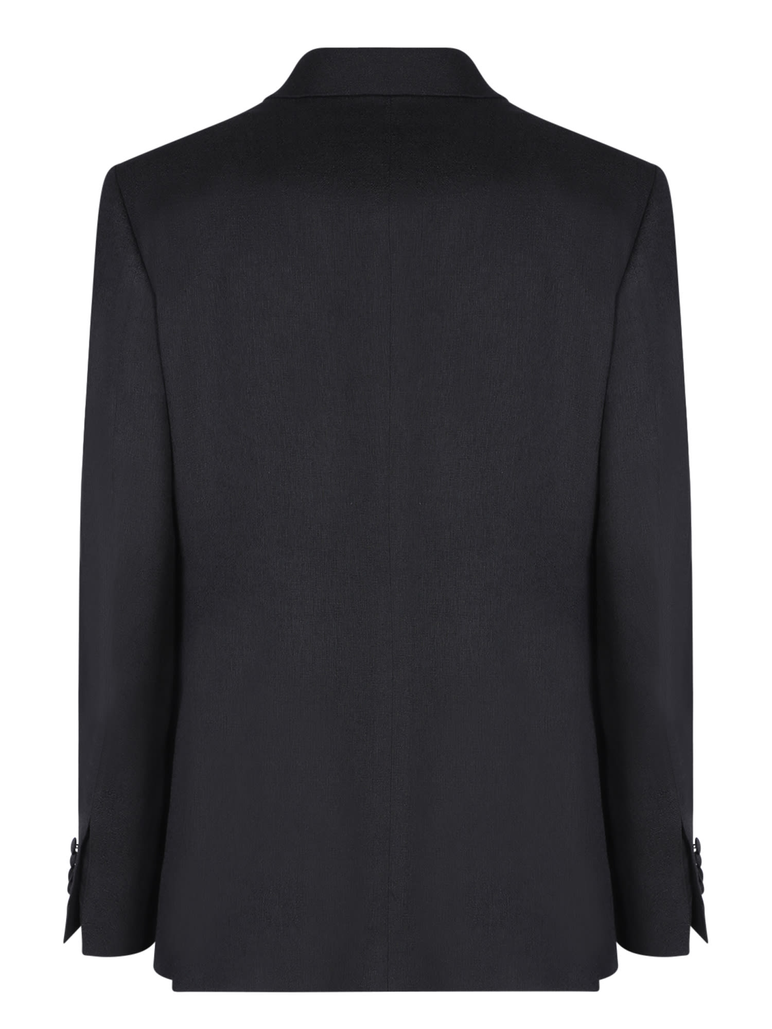 Lardini Velvet Blazer Jacket With Tailored Fit And Classic Notch Lapels In Black