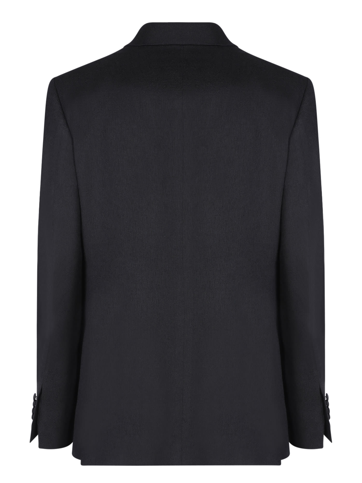 Shop Lardini Crinkle Black Jacket