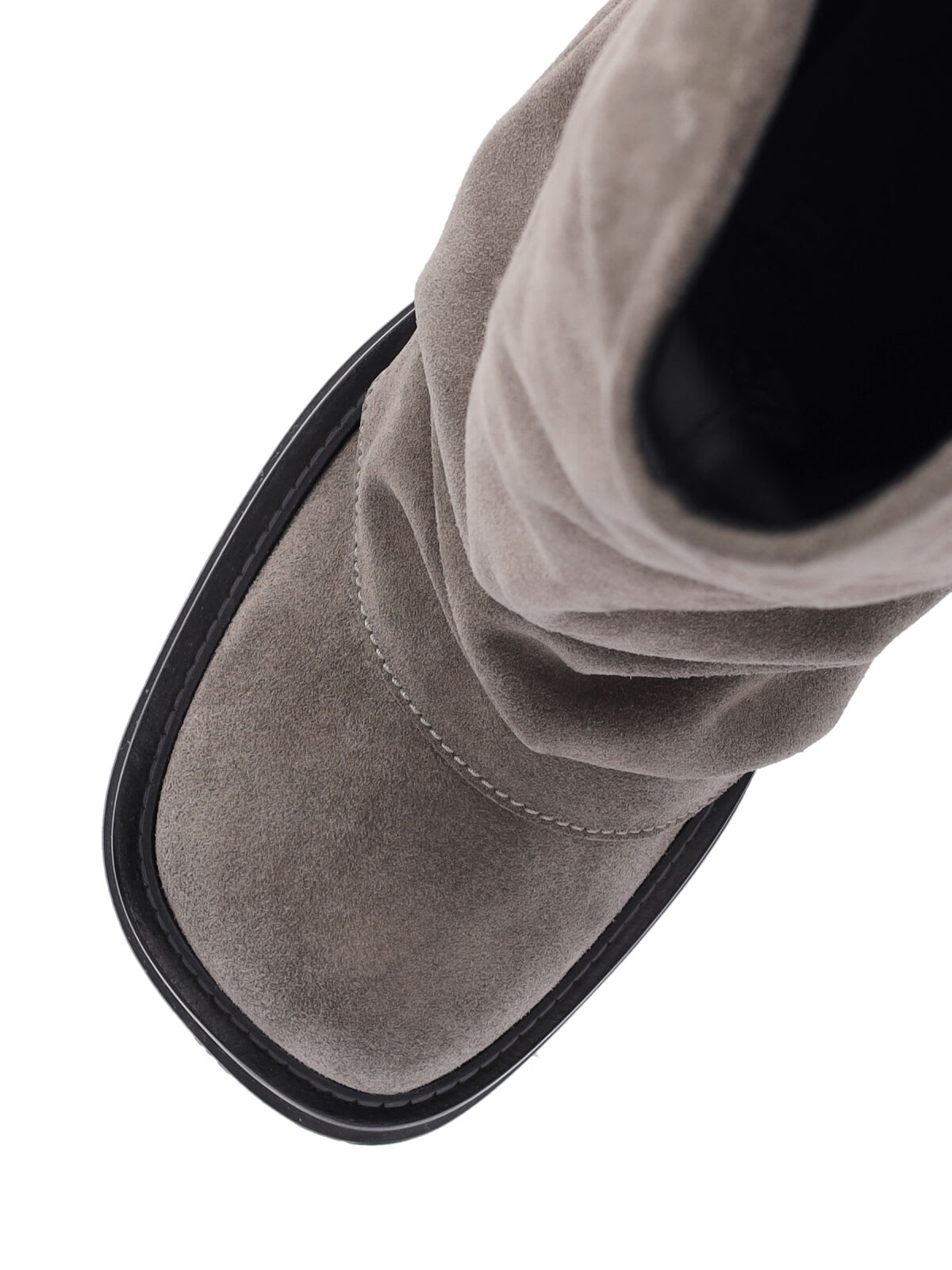 Attico Robin Combat Boots In Gray