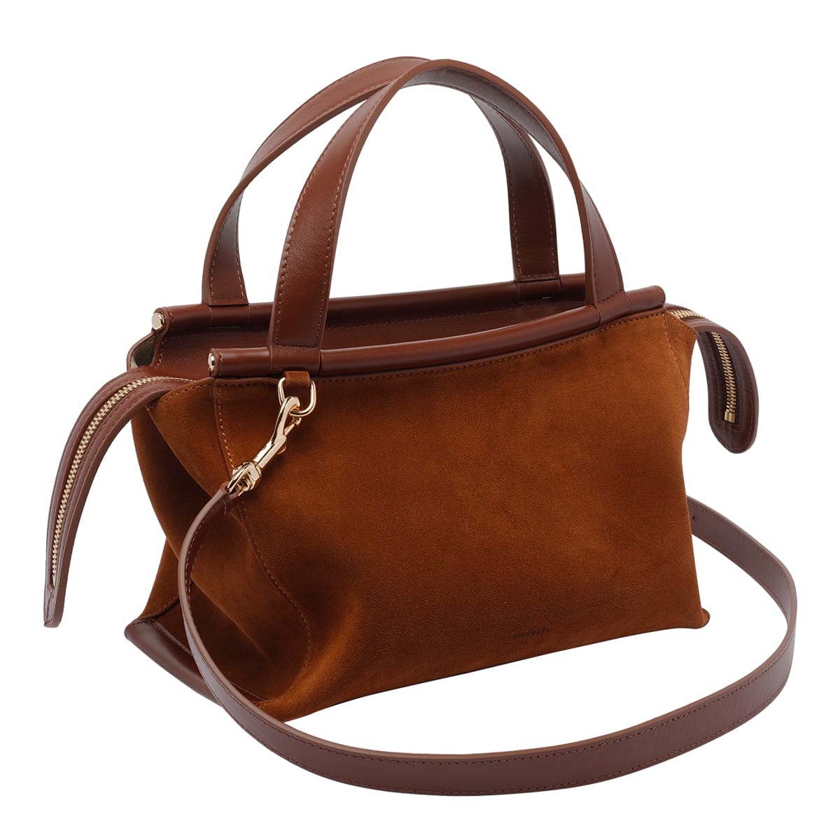 Wandler Double Handle Cross-body Bag In Brown