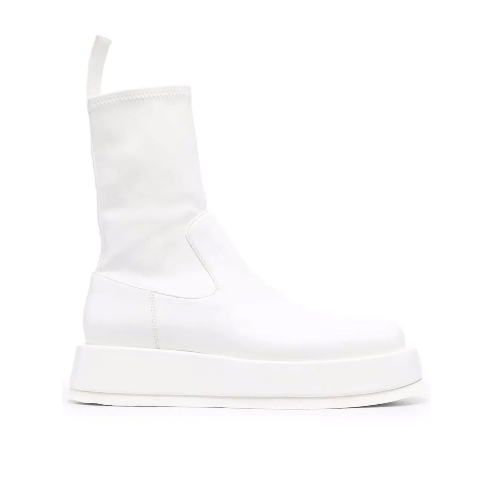 Shop Gia Borghini Rosie 11 Leather Boots In White