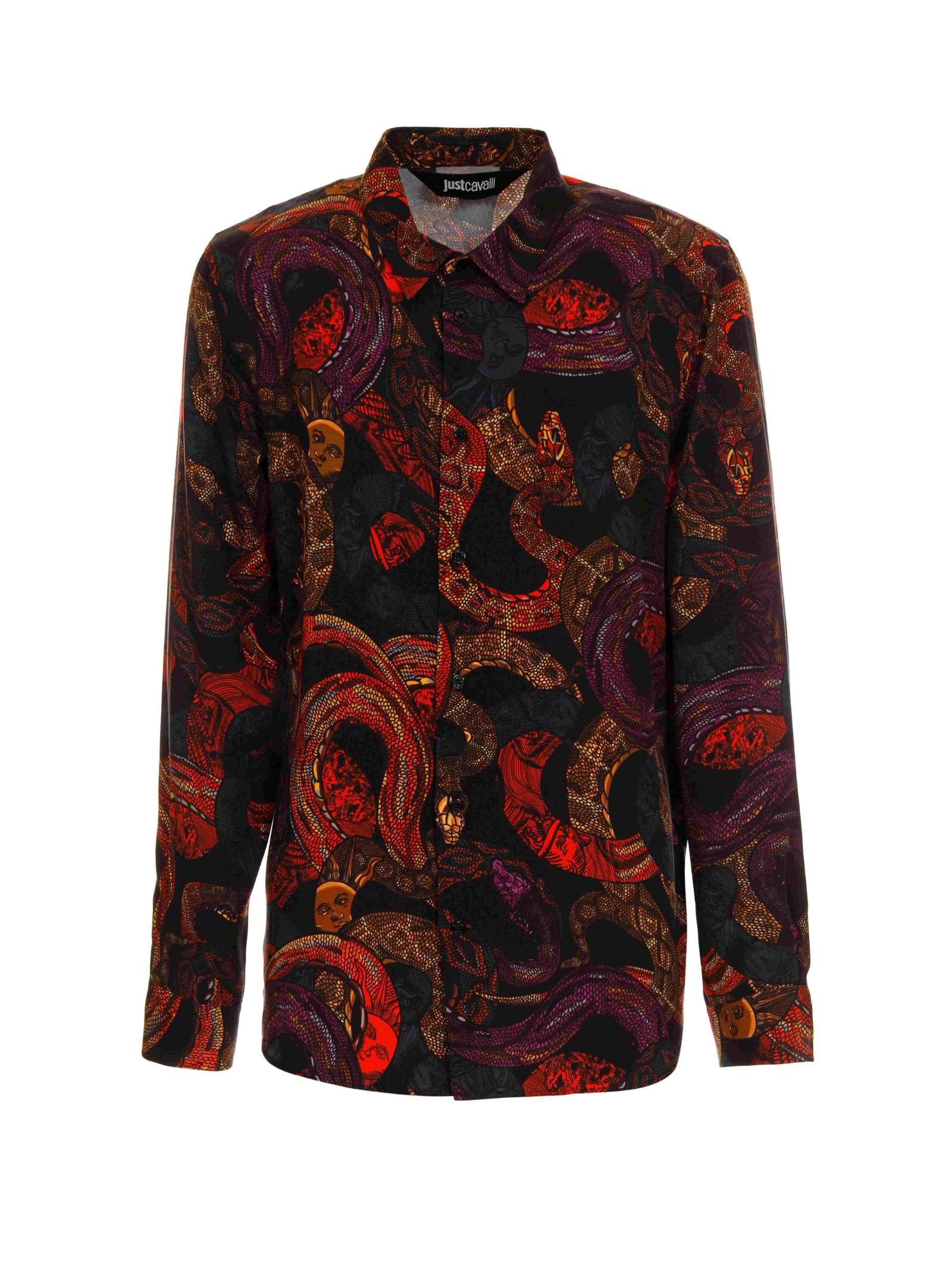 Shop Just Cavalli Shirt In Multicolour