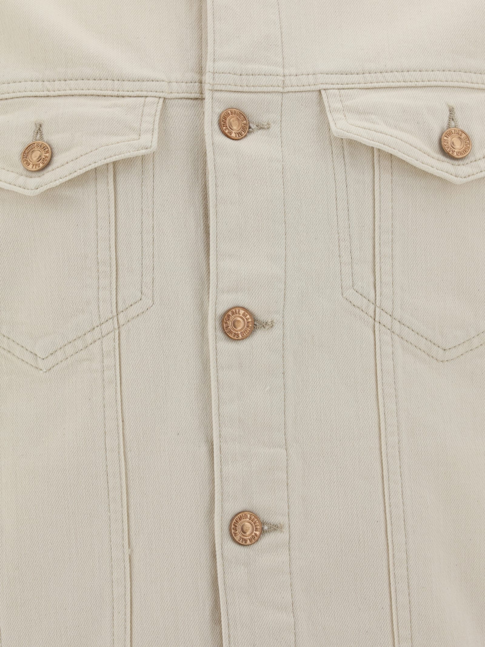 Shop 7 For All Mankind Denim Jacket In White