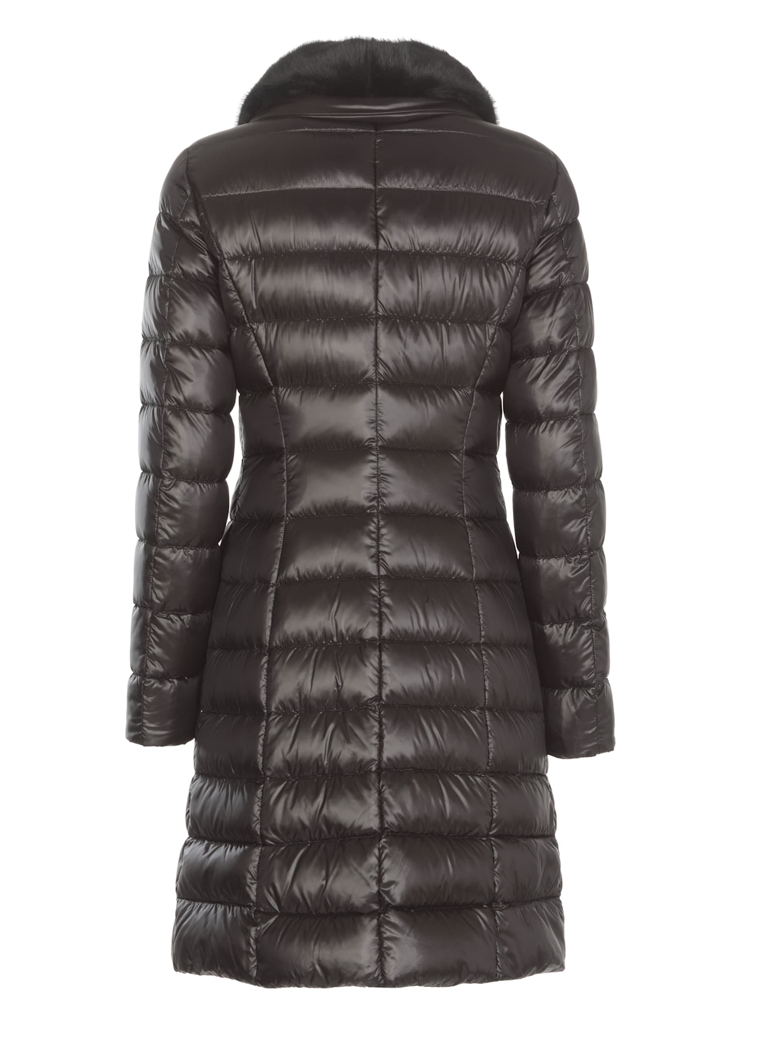 Shop Herno Quilted Down Jacket In Black